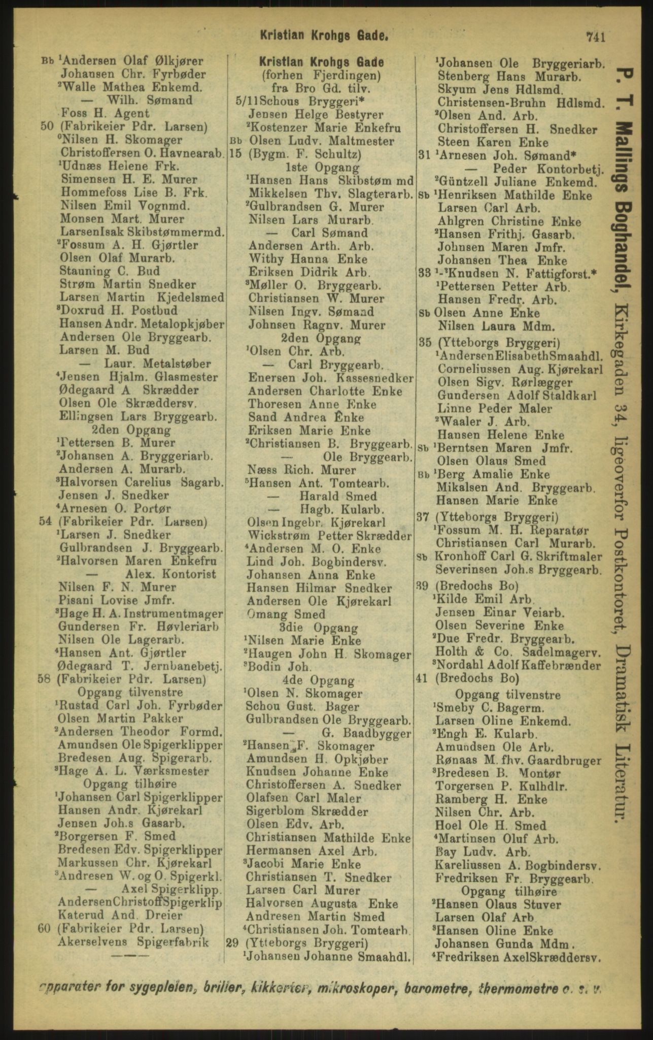 Kristiania/Oslo adressebok, PUBL/-, 1897, s. 741