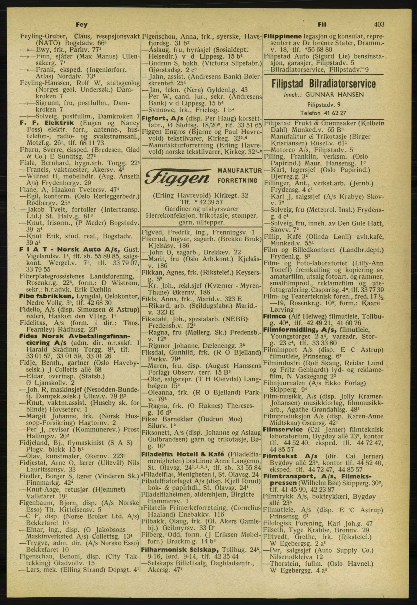 Kristiania/Oslo adressebok, PUBL/-, 1959-1960, s. 403