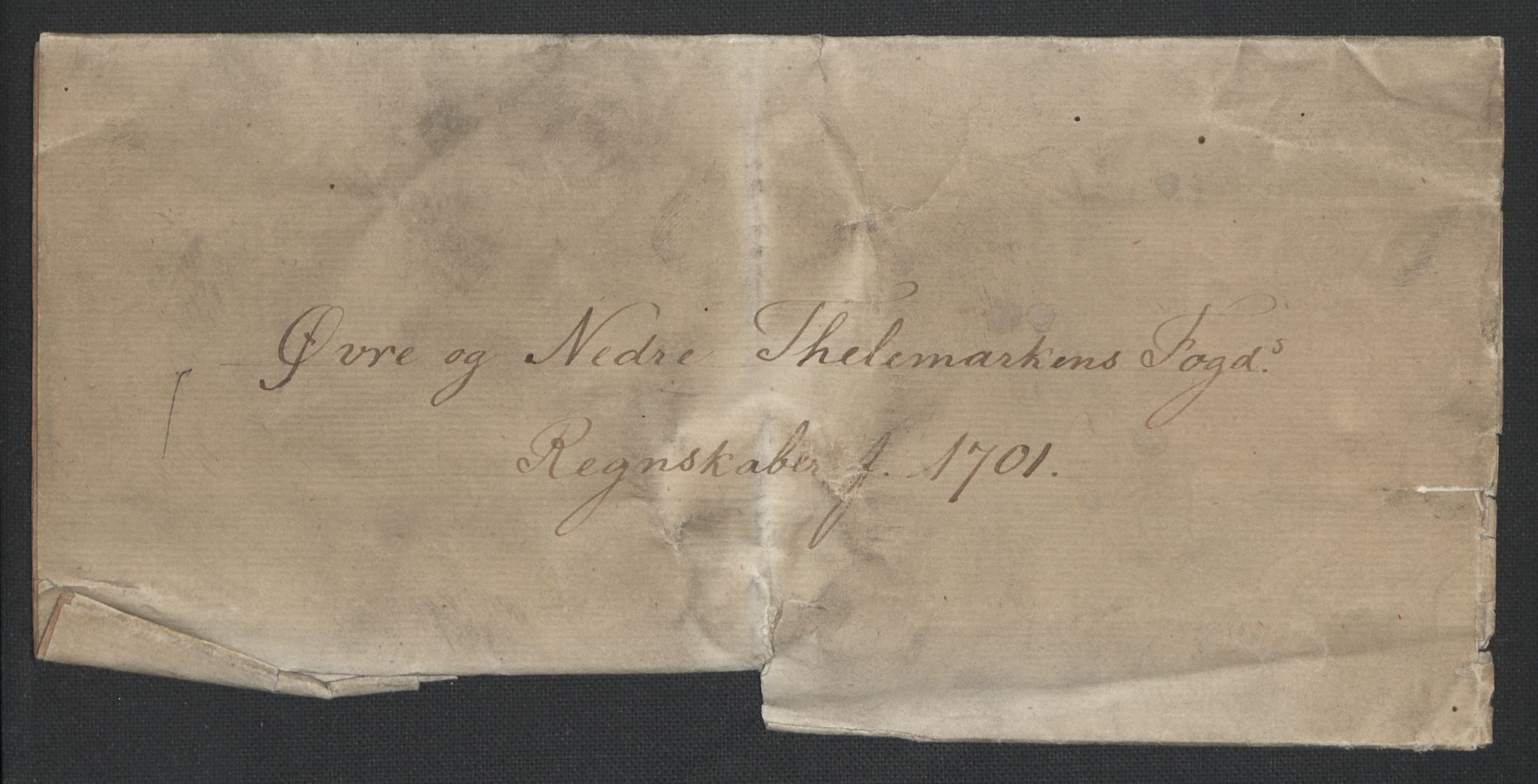 Rentekammeret inntil 1814, Reviderte regnskaper, Fogderegnskap, AV/RA-EA-4092/R36/L2105: Fogderegnskap Øvre og Nedre Telemark og Bamble, 1701, s. 3