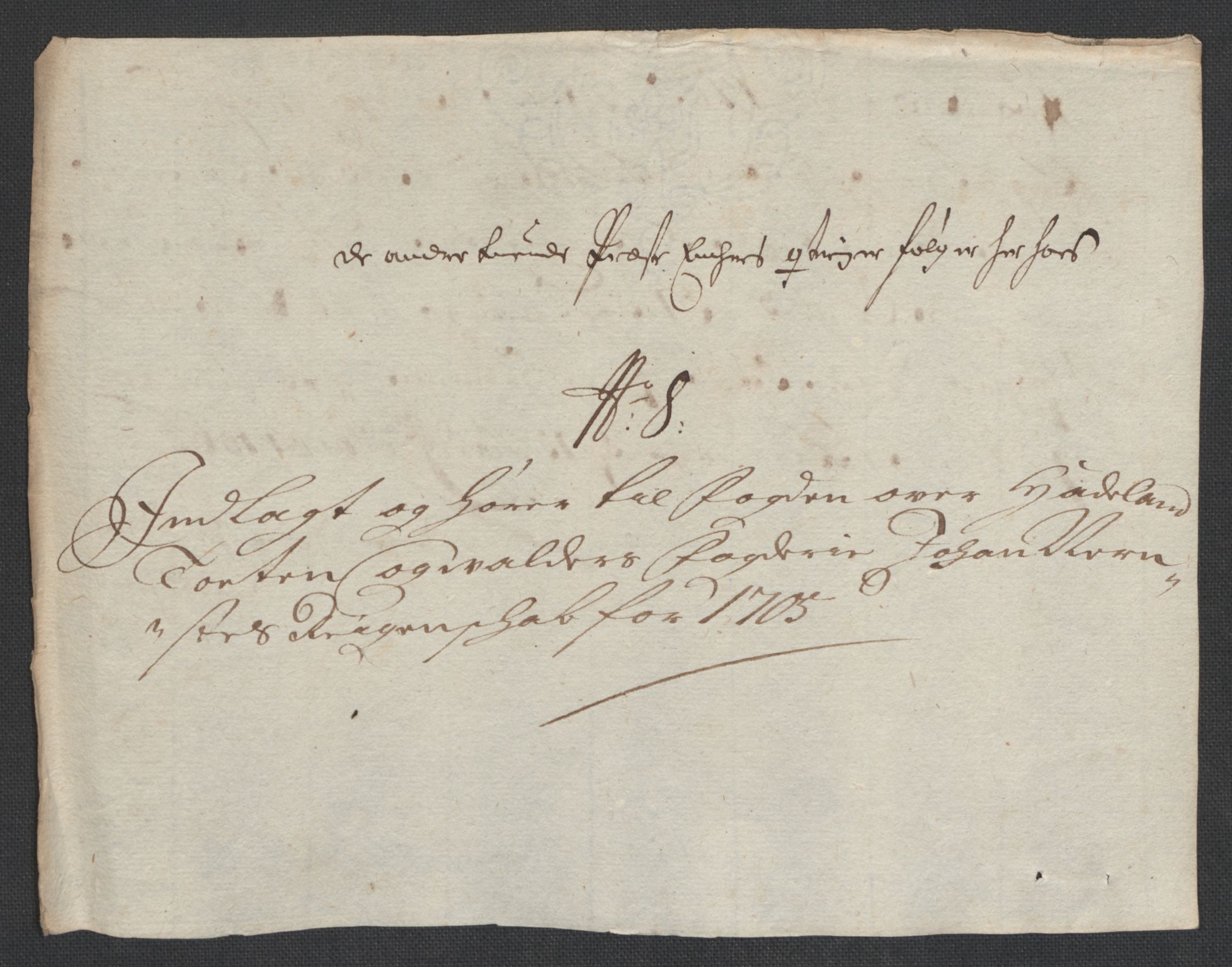 Rentekammeret inntil 1814, Reviderte regnskaper, Fogderegnskap, RA/EA-4092/R18/L1303: Fogderegnskap Hadeland, Toten og Valdres, 1705, s. 68