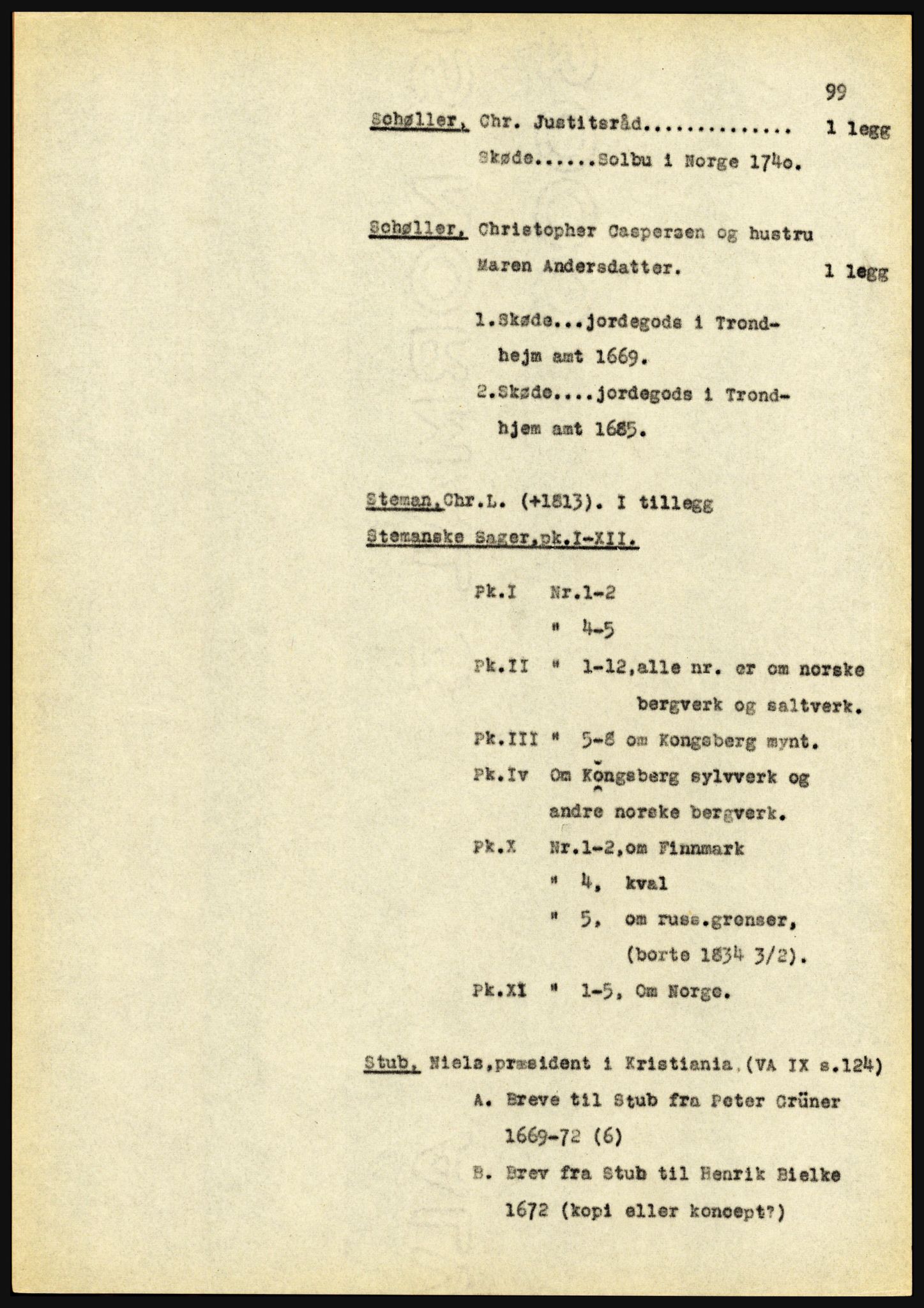 Riksarkivet, Seksjon for eldre arkiv og spesialsamlinger, AV/RA-EA-6797/H/Ha, 1953, s. 99