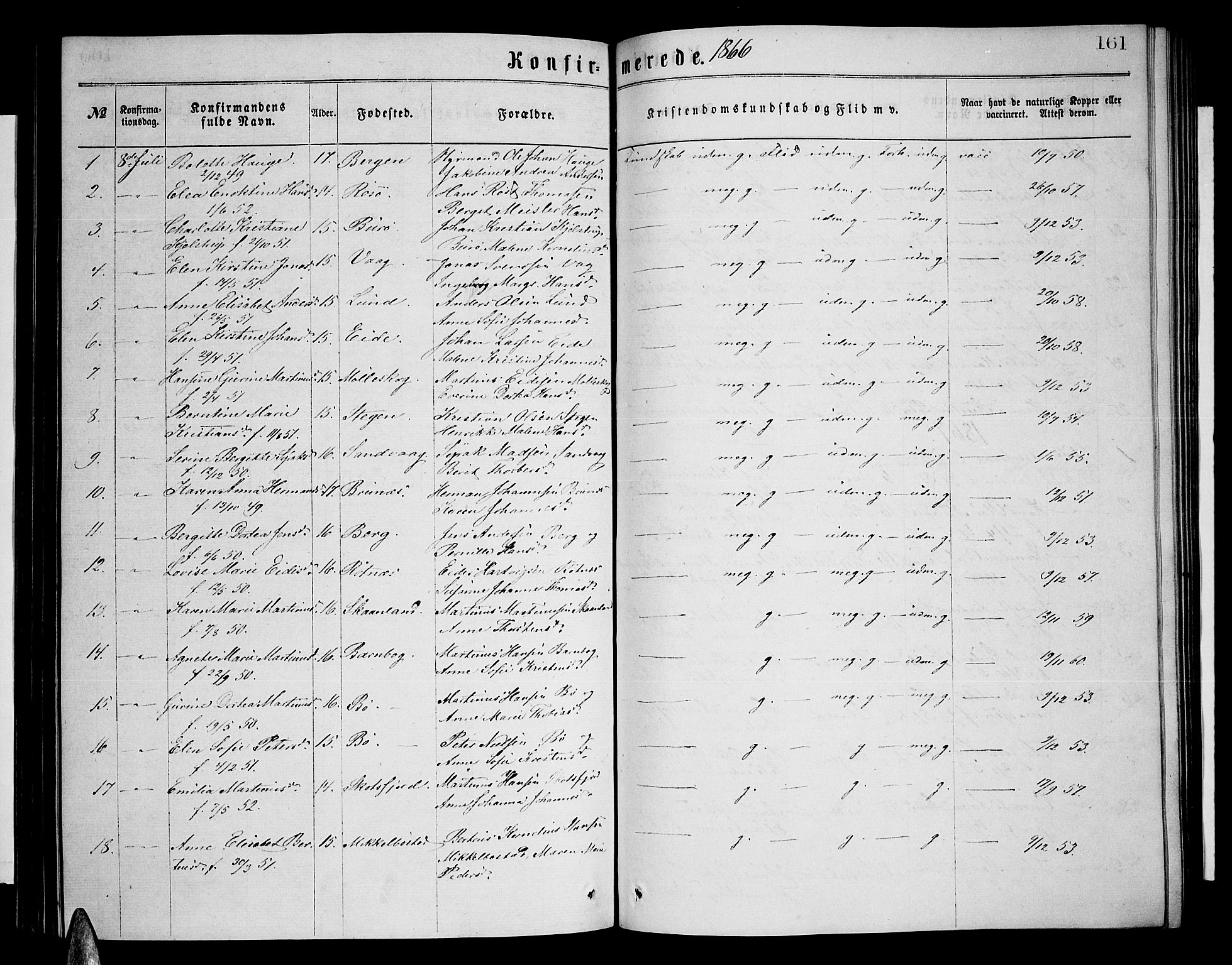 Ministerialprotokoller, klokkerbøker og fødselsregistre - Nordland, AV/SAT-A-1459/855/L0815: Klokkerbok nr. 855C04, 1865-1878, s. 161