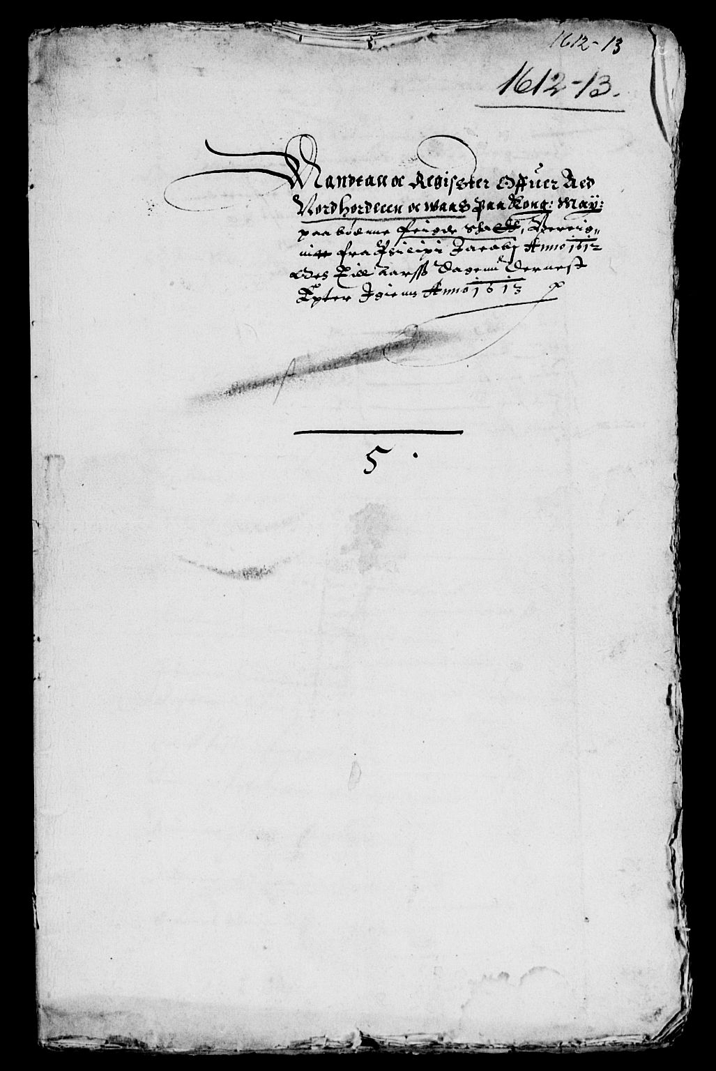 Rentekammeret inntil 1814, Reviderte regnskaper, Lensregnskaper, RA/EA-5023/R/Rb/Rbt/L0012: Bergenhus len, 1611-1613