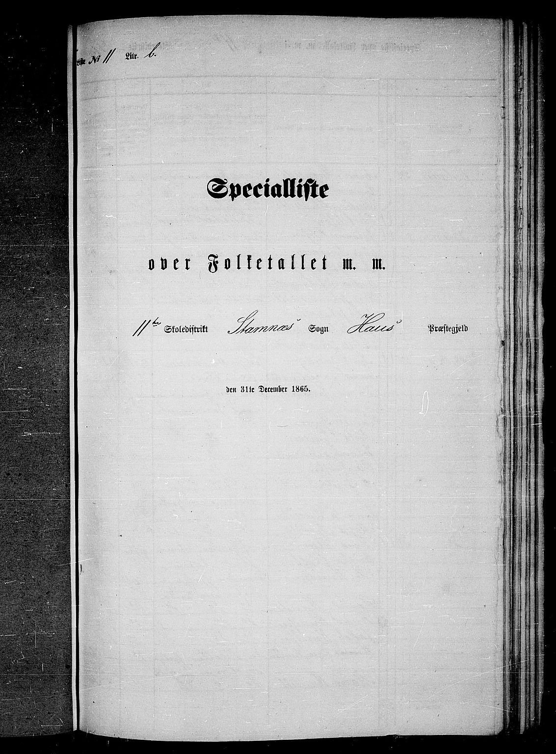 RA, Folketelling 1865 for 1250P Haus prestegjeld, 1865, s. 228