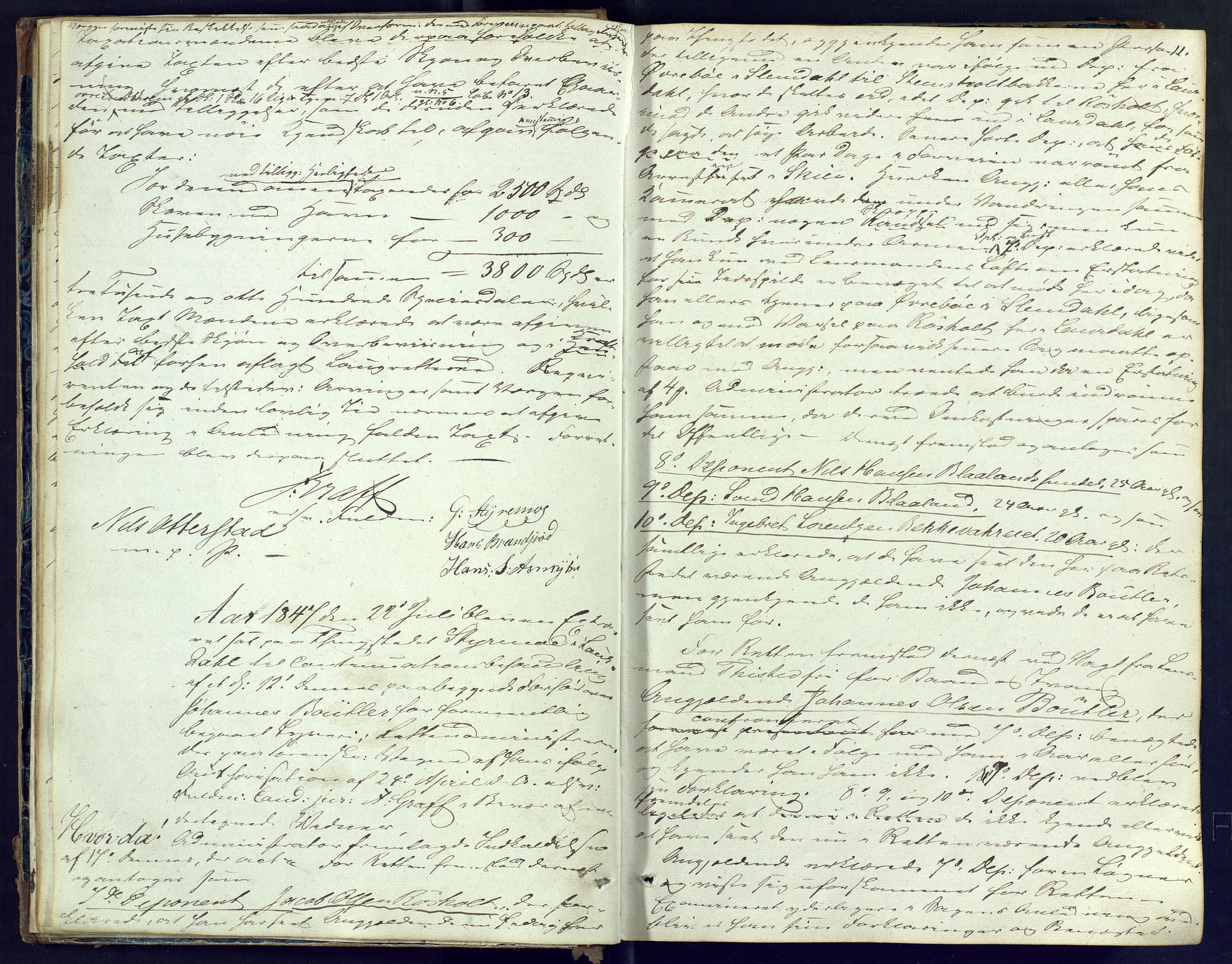 Nordre Jarlsberg sorenskriveri, AV/SAKO-A-80/F/Fb/Fba/L0009: Ekstrarettsprotokoll, 1847-1850, s. 11