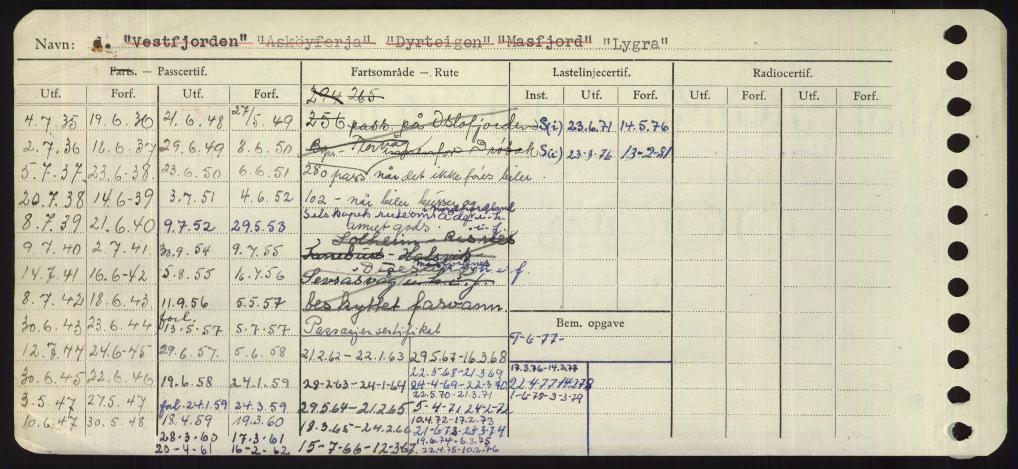 Sjøfartsdirektoratet med forløpere, Skipsmålingen, RA/S-1627/H/Hd/L0023: Fartøy, Lia-Løv, s. 442