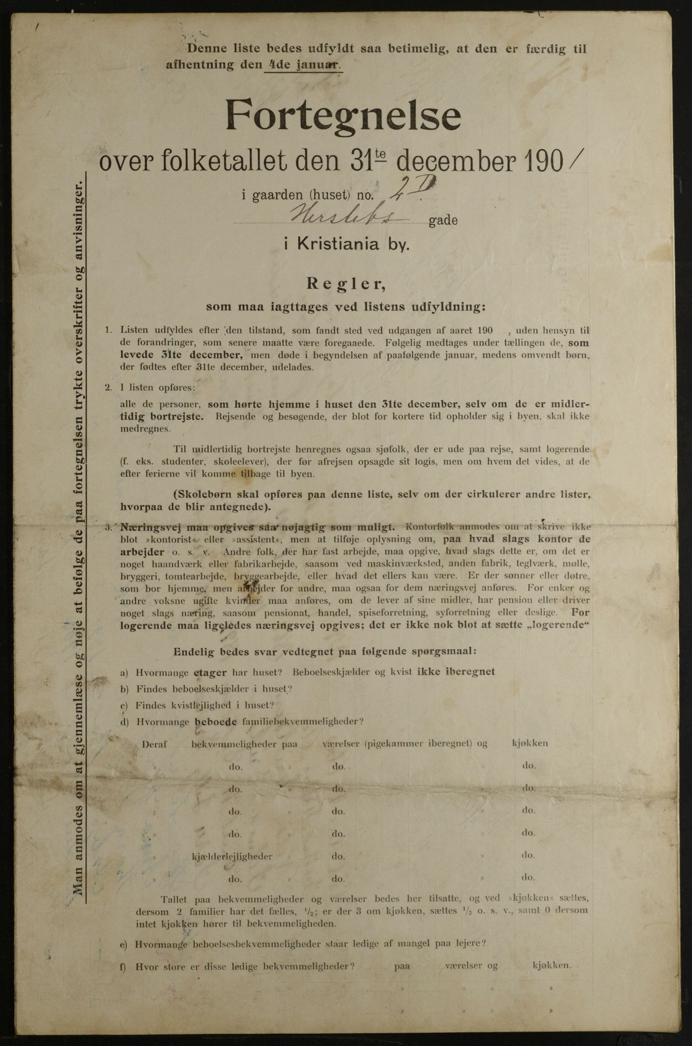 OBA, Kommunal folketelling 31.12.1901 for Kristiania kjøpstad, 1901, s. 6191