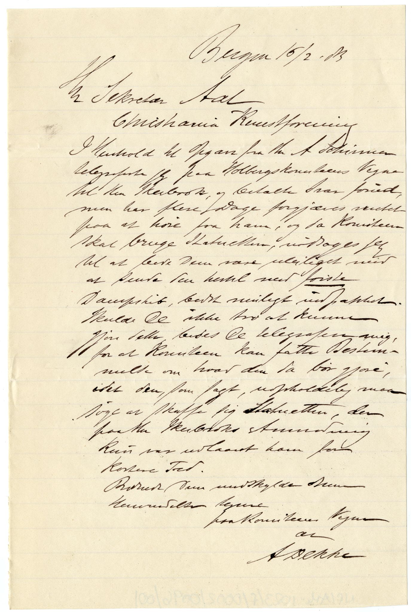 Diderik Maria Aalls brevsamling, NF/Ark-1023/F/L0002: D.M. Aalls brevsamling. B - C, 1799-1889, s. 471