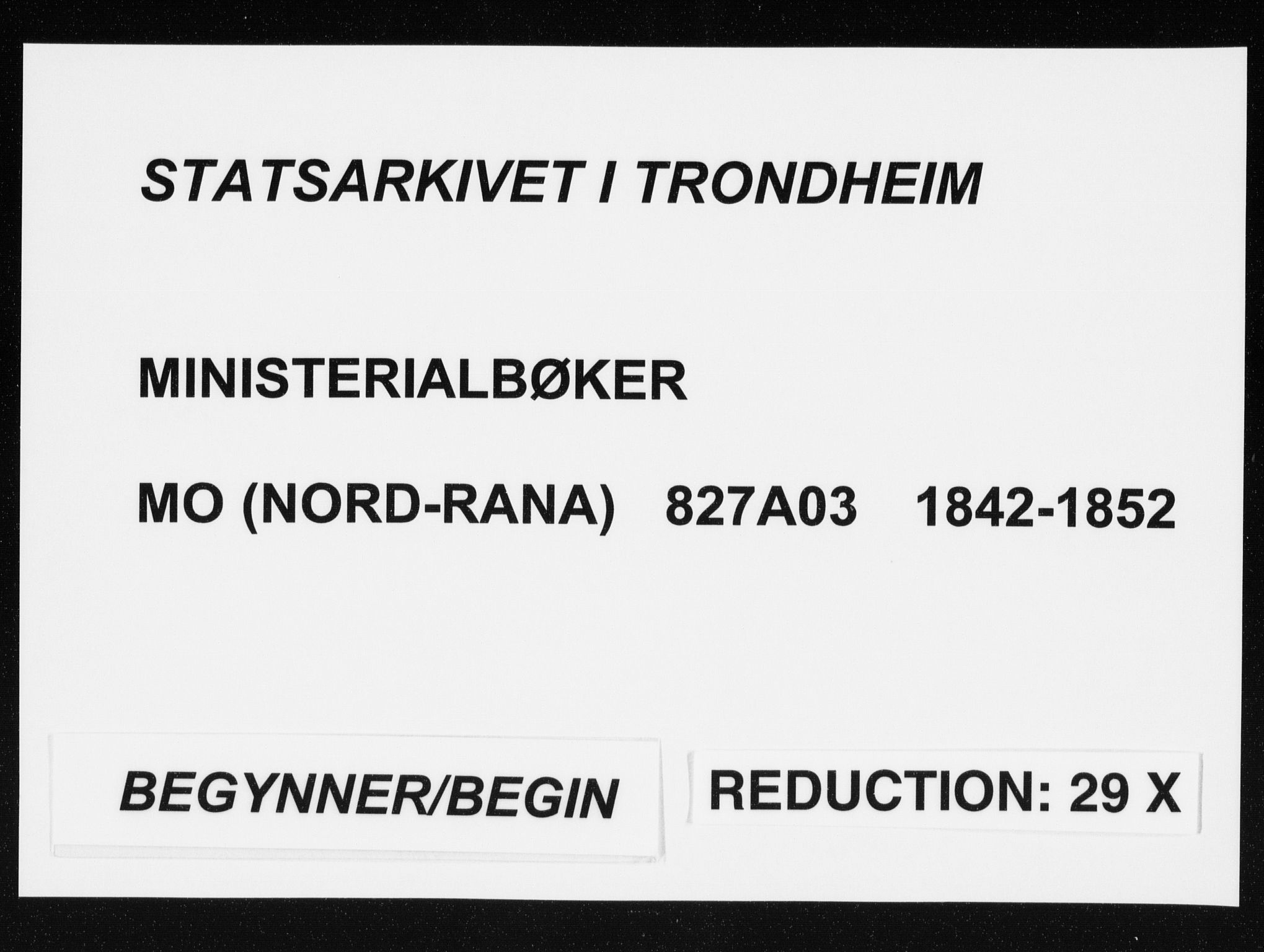 Ministerialprotokoller, klokkerbøker og fødselsregistre - Nordland, AV/SAT-A-1459/827/L0391: Ministerialbok nr. 827A03, 1842-1852