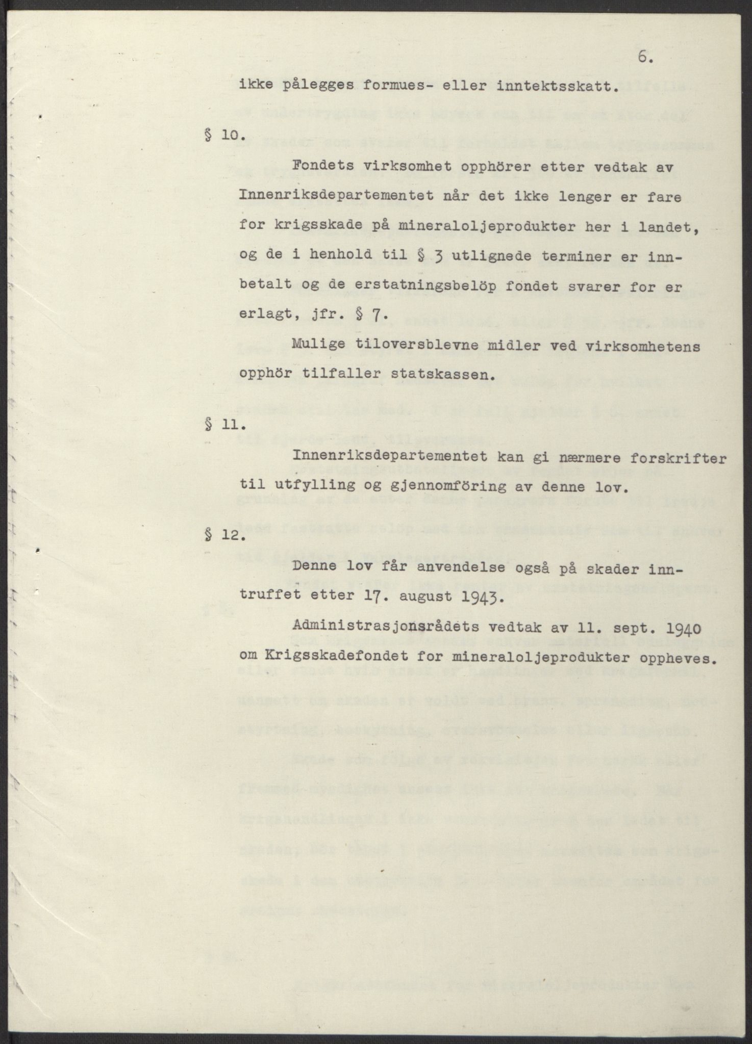 NS-administrasjonen 1940-1945 (Statsrådsekretariatet, de kommisariske statsråder mm), AV/RA-S-4279/D/Db/L0100: Lover, 1944, s. 124