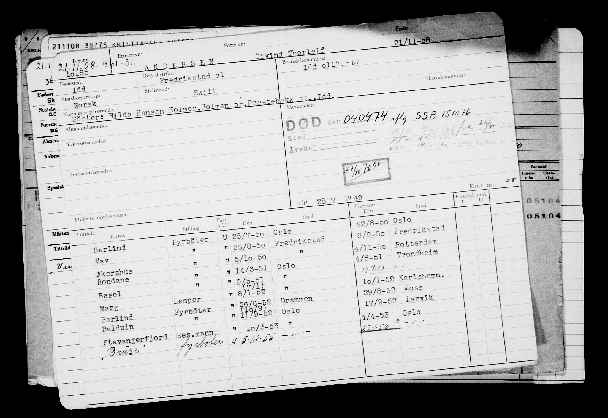 Direktoratet for sjømenn, RA/S-3545/G/Gb/L0080: Hovedkort, 1908, s. 259