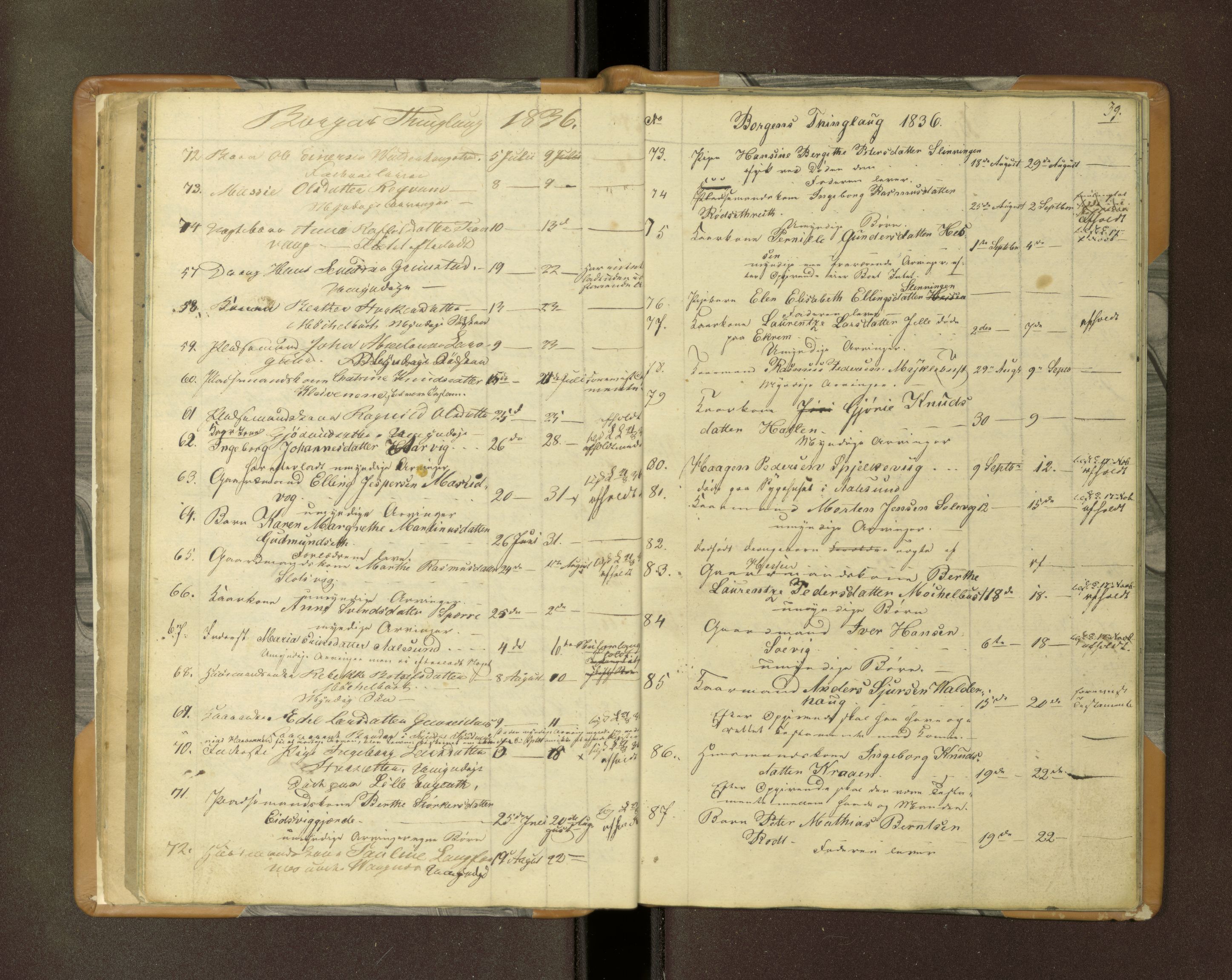 Nordre Sunnmøre sorenskriveri, AV/SAT-A-0006/1/3/3L/L0001: Dødsfallsprotokoll, 1835-1840
