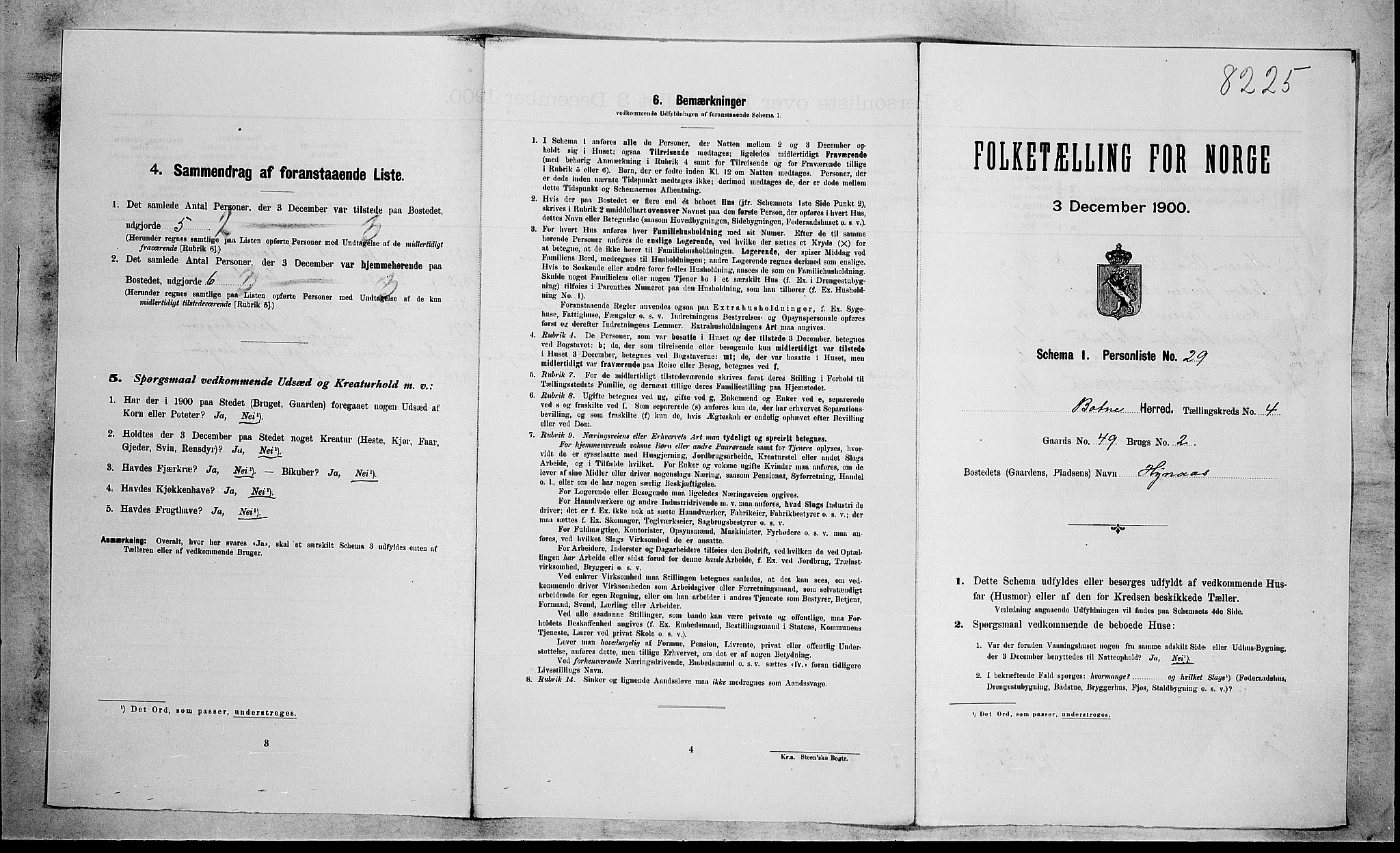 RA, Folketelling 1900 for 0715 Botne herred, 1900, s. 533