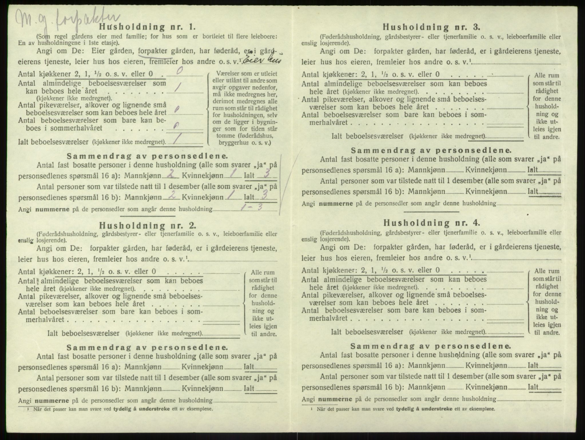 SAB, Folketelling 1920 for 1430 Gaular herred, 1920, s. 531