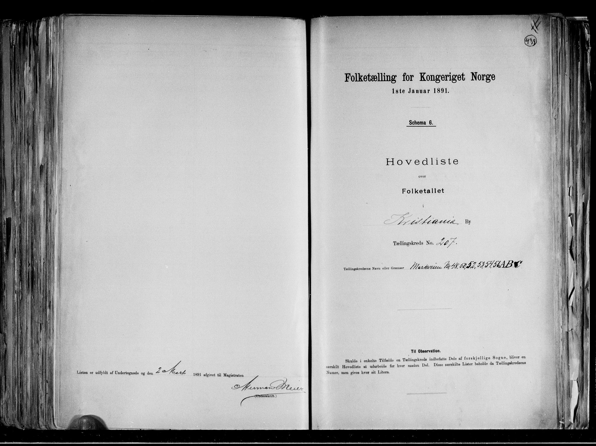 RA, Folketelling 1891 for 0301 Kristiania kjøpstad, 1891, s. 122834