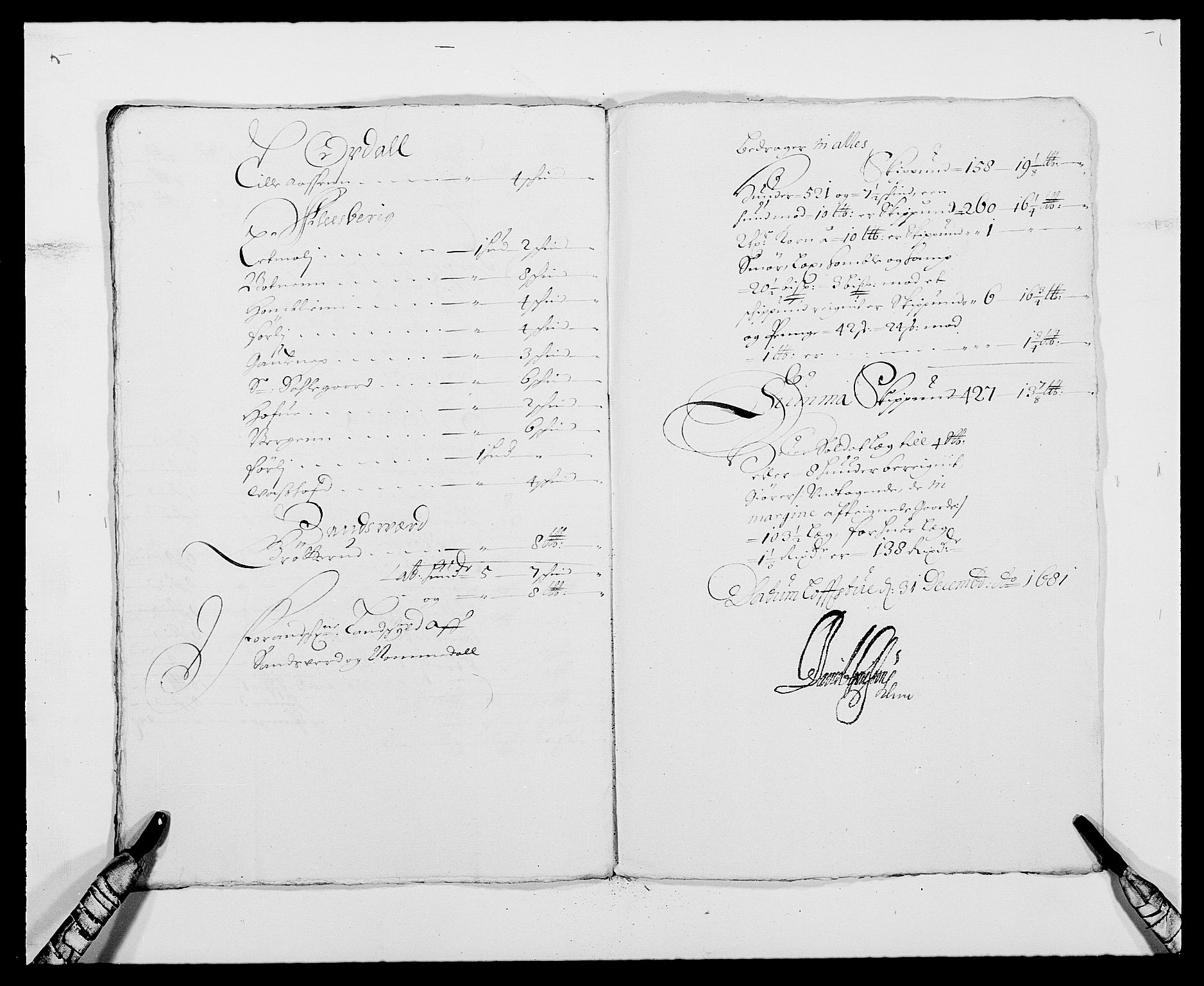 Rentekammeret inntil 1814, Reviderte regnskaper, Fogderegnskap, AV/RA-EA-4092/R24/L1569: Fogderegnskap Numedal og Sandsvær, 1679-1686, s. 365