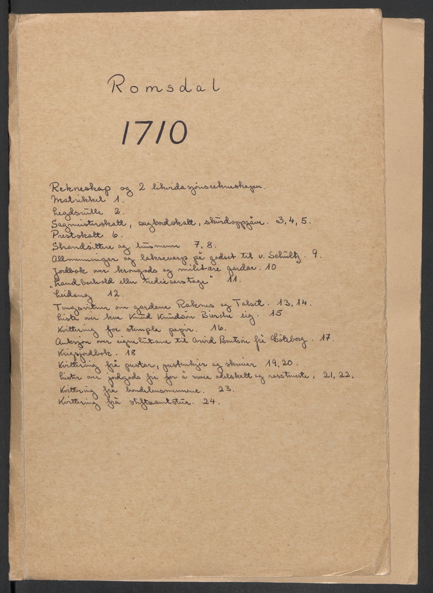 Rentekammeret inntil 1814, Reviderte regnskaper, Fogderegnskap, AV/RA-EA-4092/R55/L3659: Fogderegnskap Romsdal, 1709-1710, s. 254