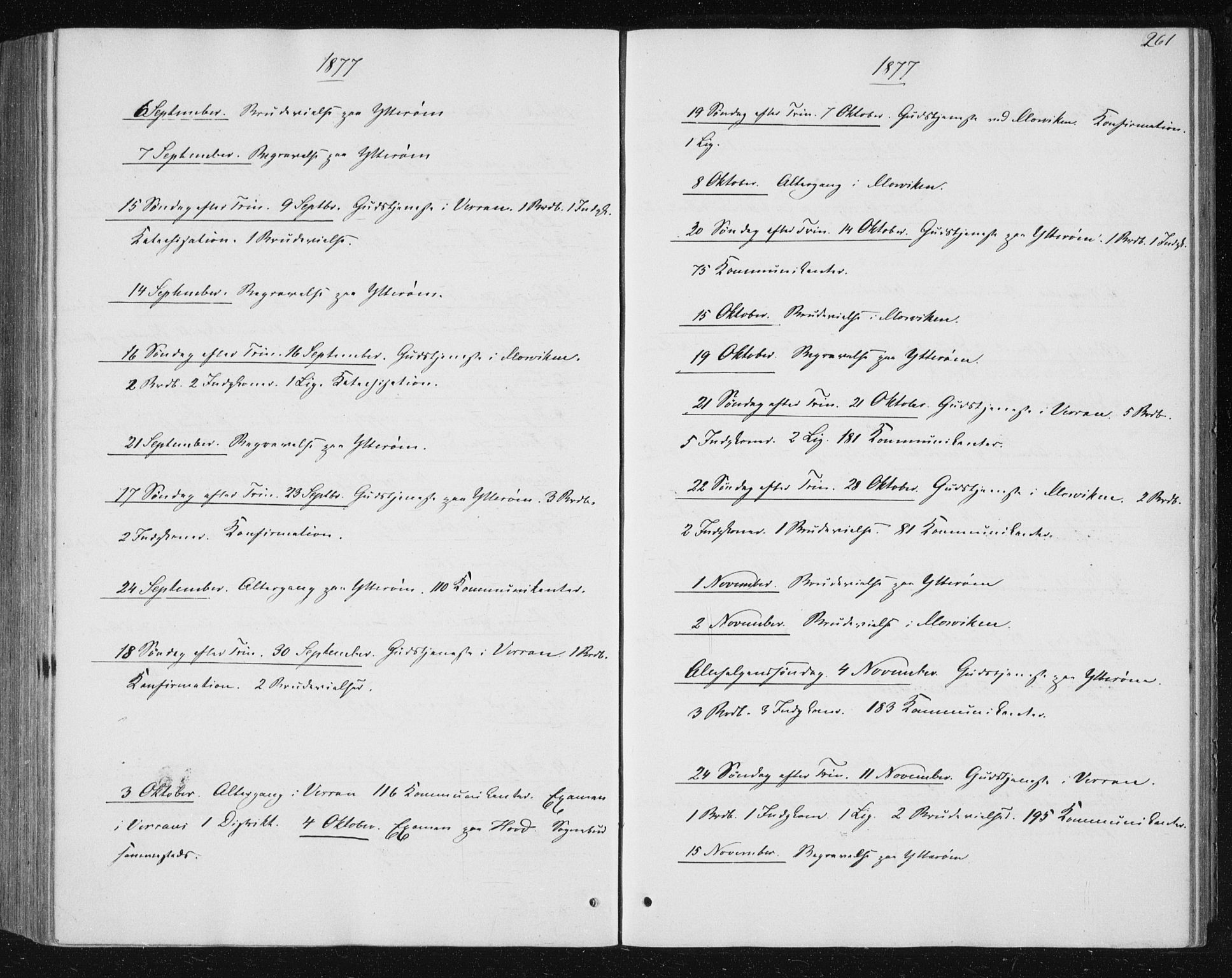 Ministerialprotokoller, klokkerbøker og fødselsregistre - Nord-Trøndelag, SAT/A-1458/722/L0219: Ministerialbok nr. 722A06, 1868-1880, s. 261