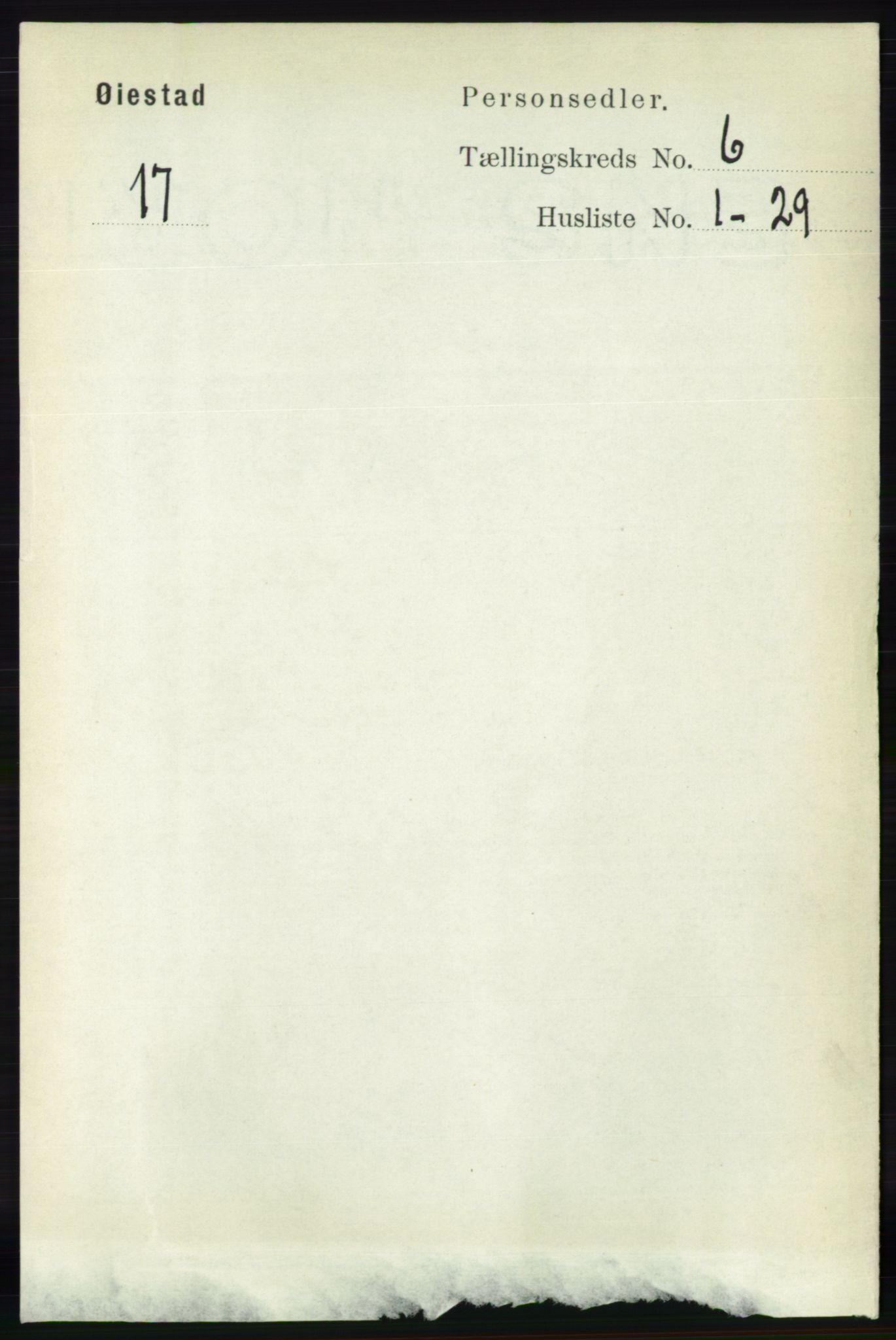 RA, Folketelling 1891 for 0920 Øyestad herred, 1891, s. 2130