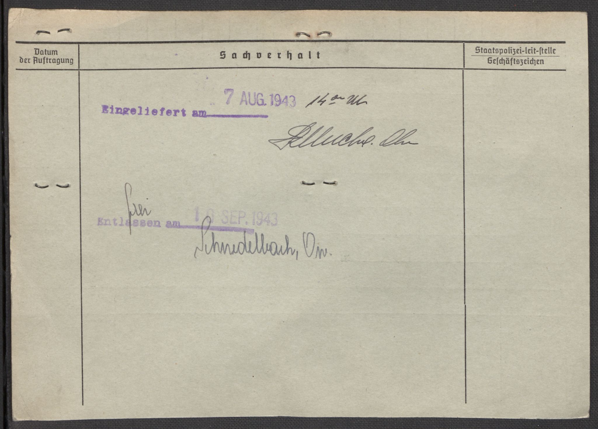 Befehlshaber der Sicherheitspolizei und des SD, RA/RAFA-5969/E/Ea/Eaa/L0001: Register over norske fanger i Møllergata 19: A-Bj, 1940-1945, s. 27