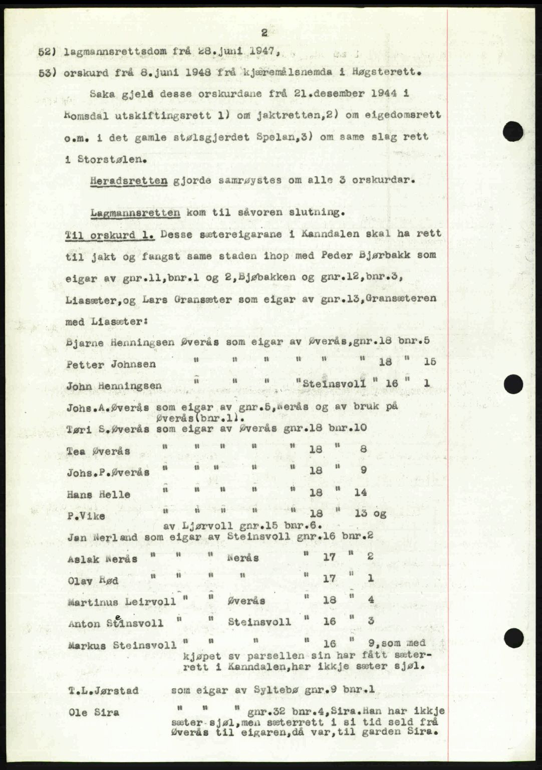 Romsdal sorenskriveri, AV/SAT-A-4149/1/2/2C: Pantebok nr. A28, 1948-1949, Dagboknr: 3326/1948