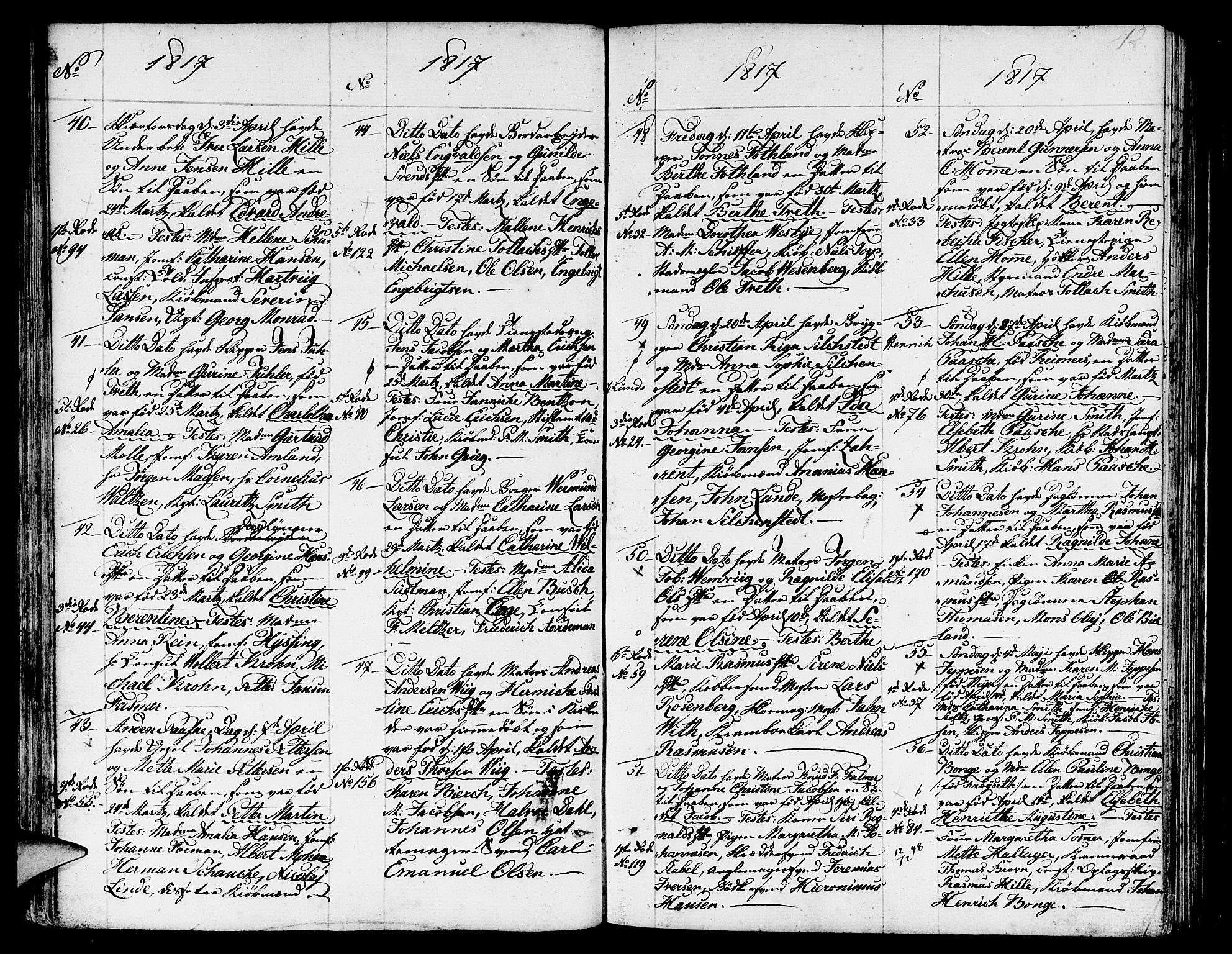 Nykirken Sokneprestembete, AV/SAB-A-77101/H/Haa/L0006: Ministerialbok nr. A 6, 1808-1820, s. 42