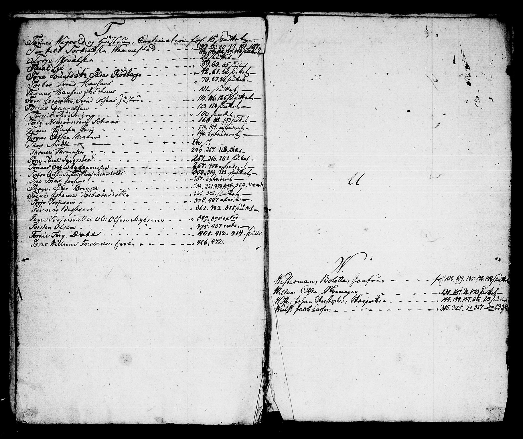 Kristiansand byrett, AV/SAK-1223-0001/H/Hc/L0014: Skifteprotokoll nr. 10, med register, 1794-1803