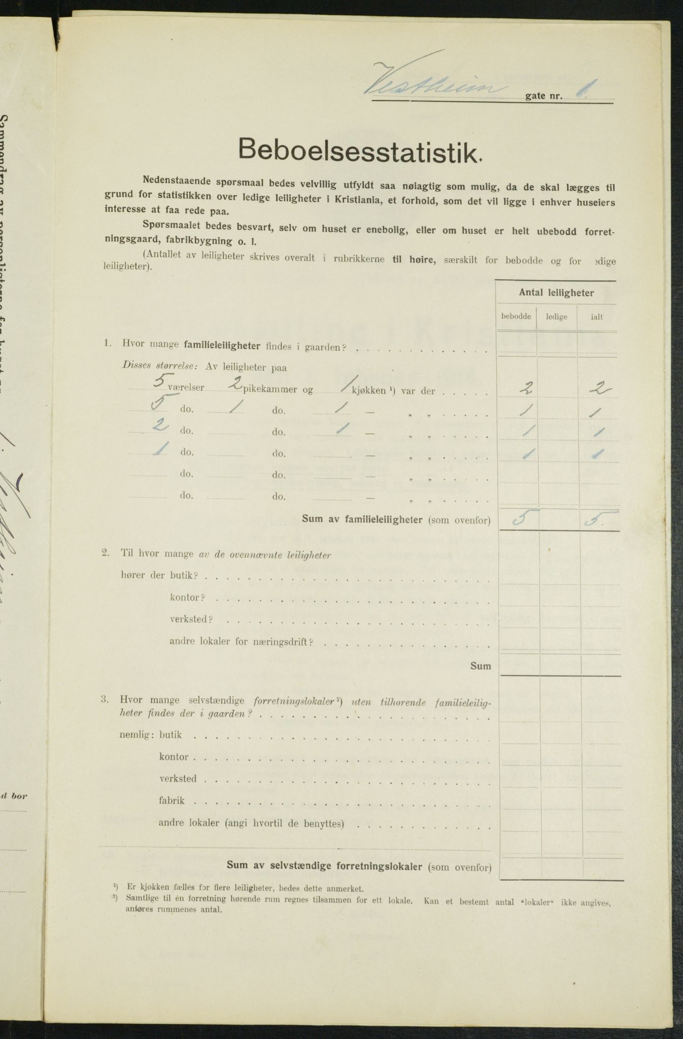 OBA, Kommunal folketelling 1.2.1914 for Kristiania, 1914, s. 123478