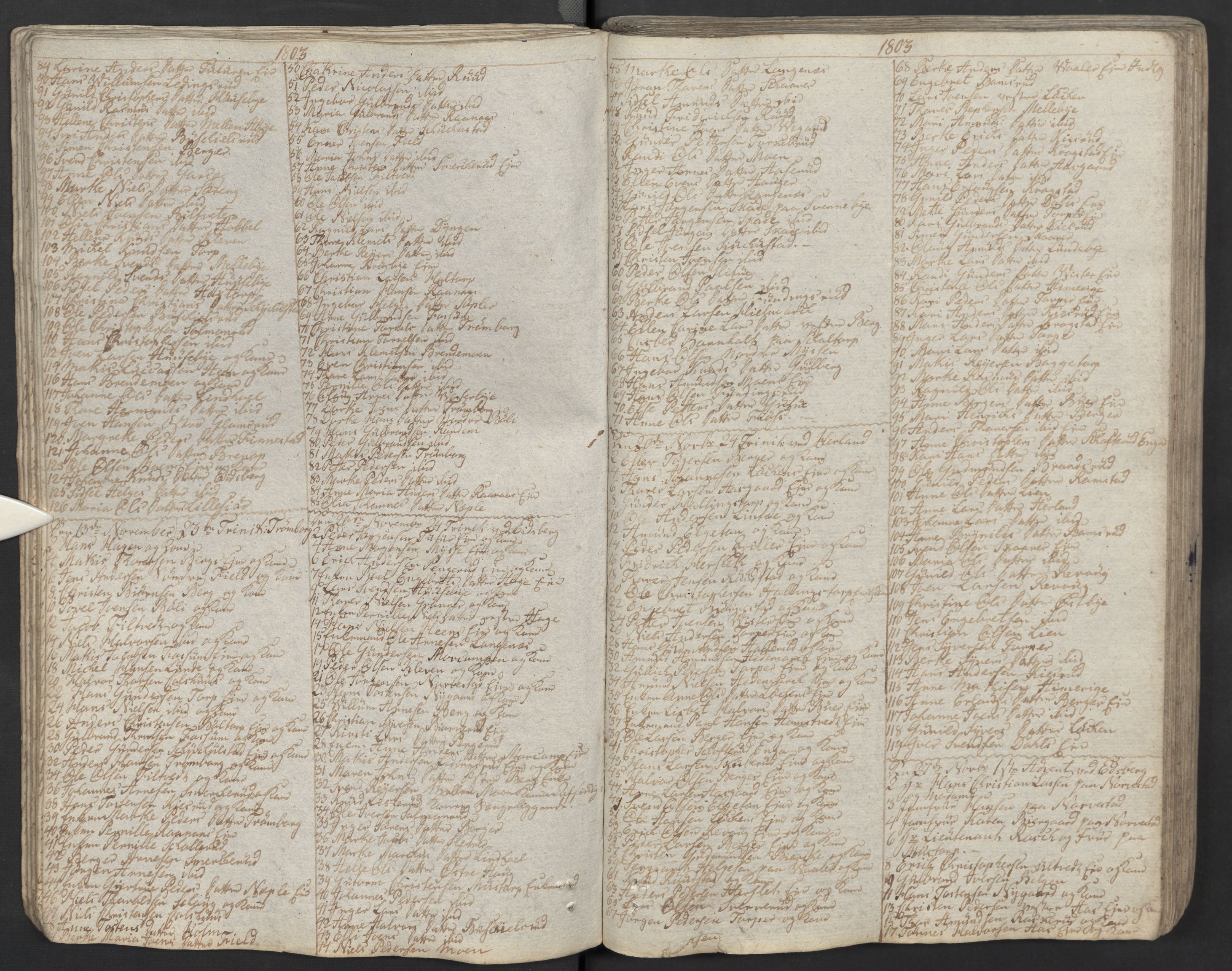 Eidsberg prestekontor Kirkebøker, AV/SAO-A-10905/M/Ma/L0001: Kommunikantprotokoll nr. I 1, 1800-1821