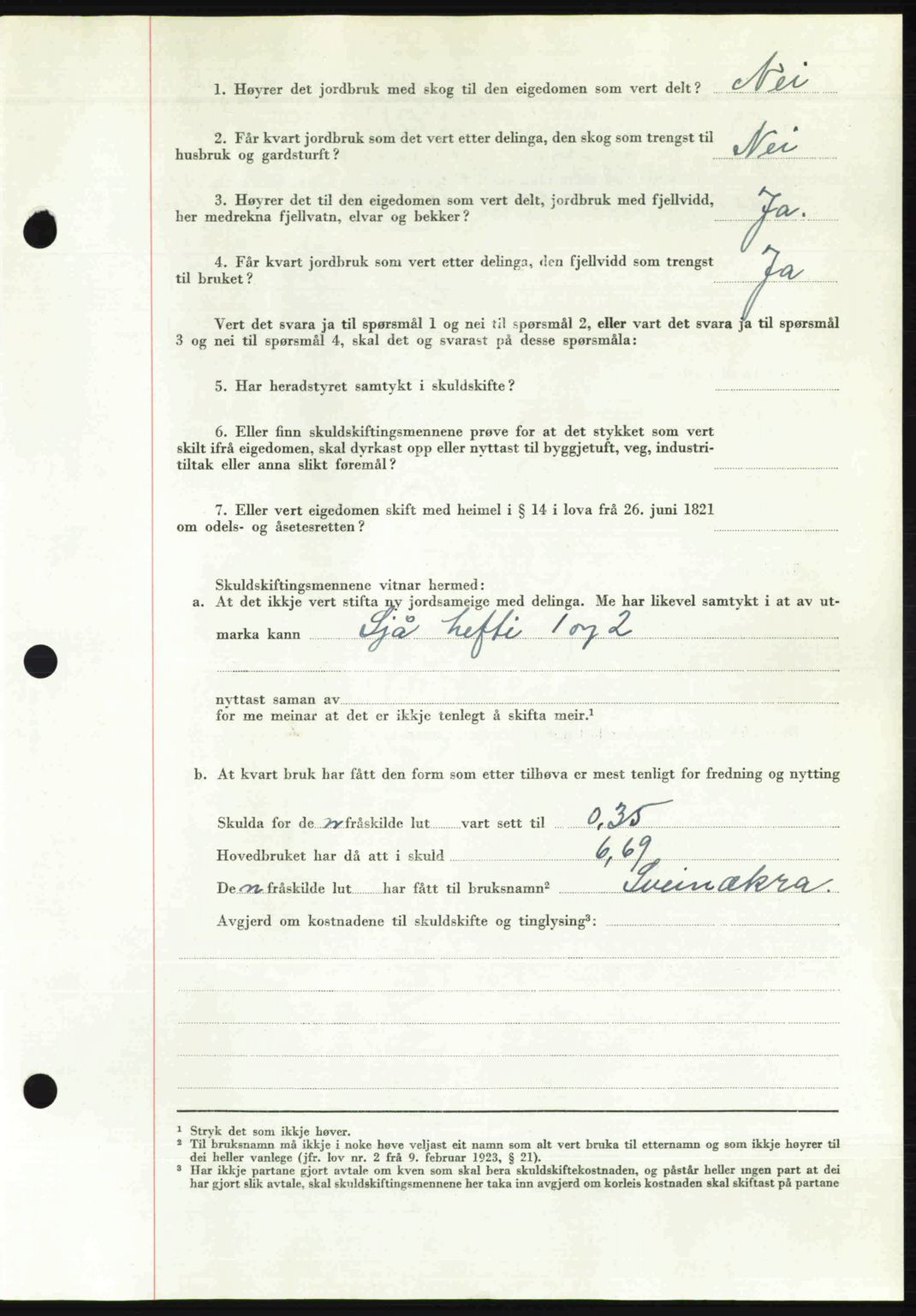 Ytre Sogn tingrett, AV/SAB-A-2601/1/G/Gbb/L0009: Pantebok nr. A6 - A7 (B4), 1950-1950, Dagboknr: 1147/1950