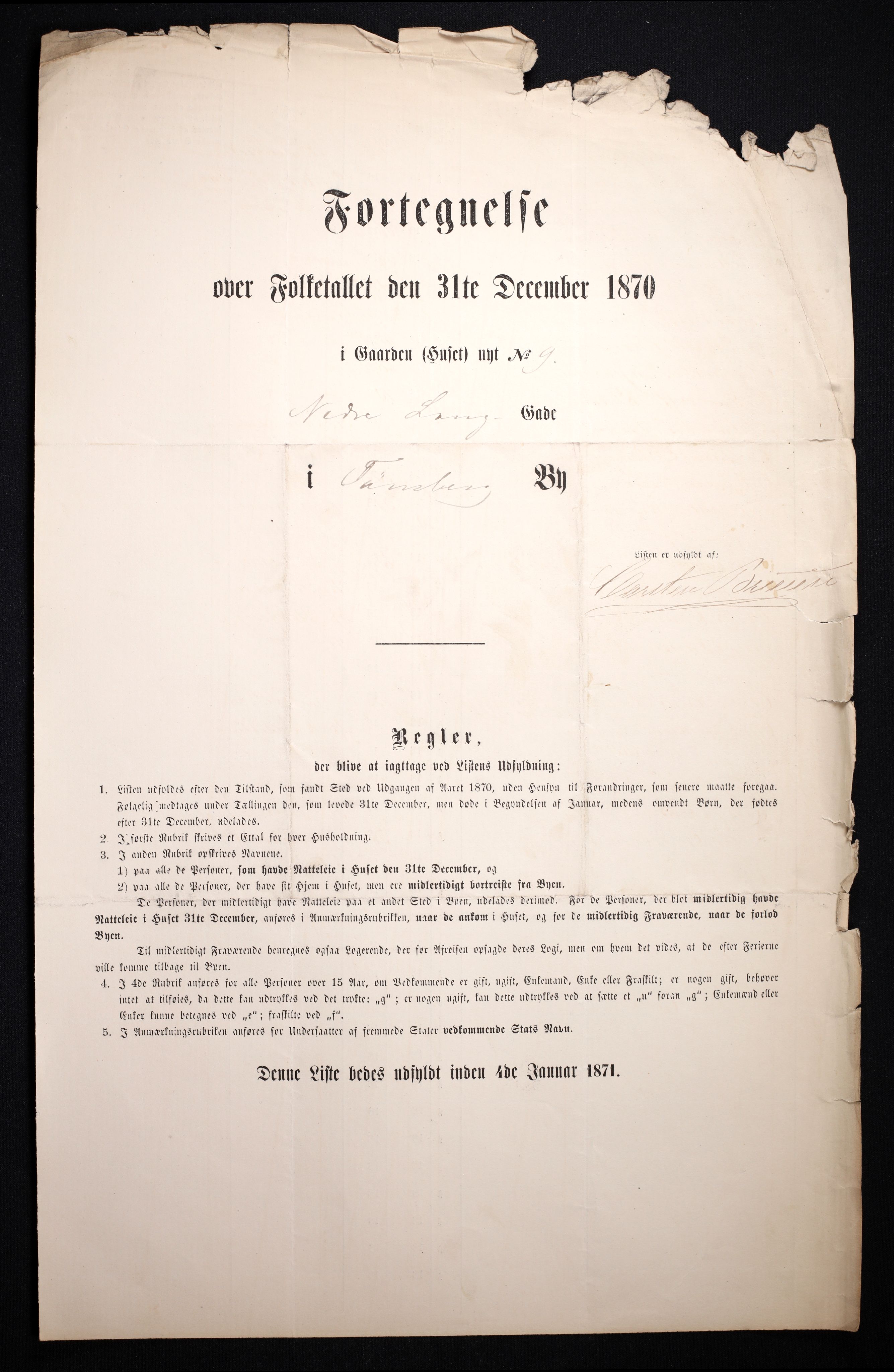 RA, Folketelling 1870 for 0705 Tønsberg kjøpstad, 1870, s. 36