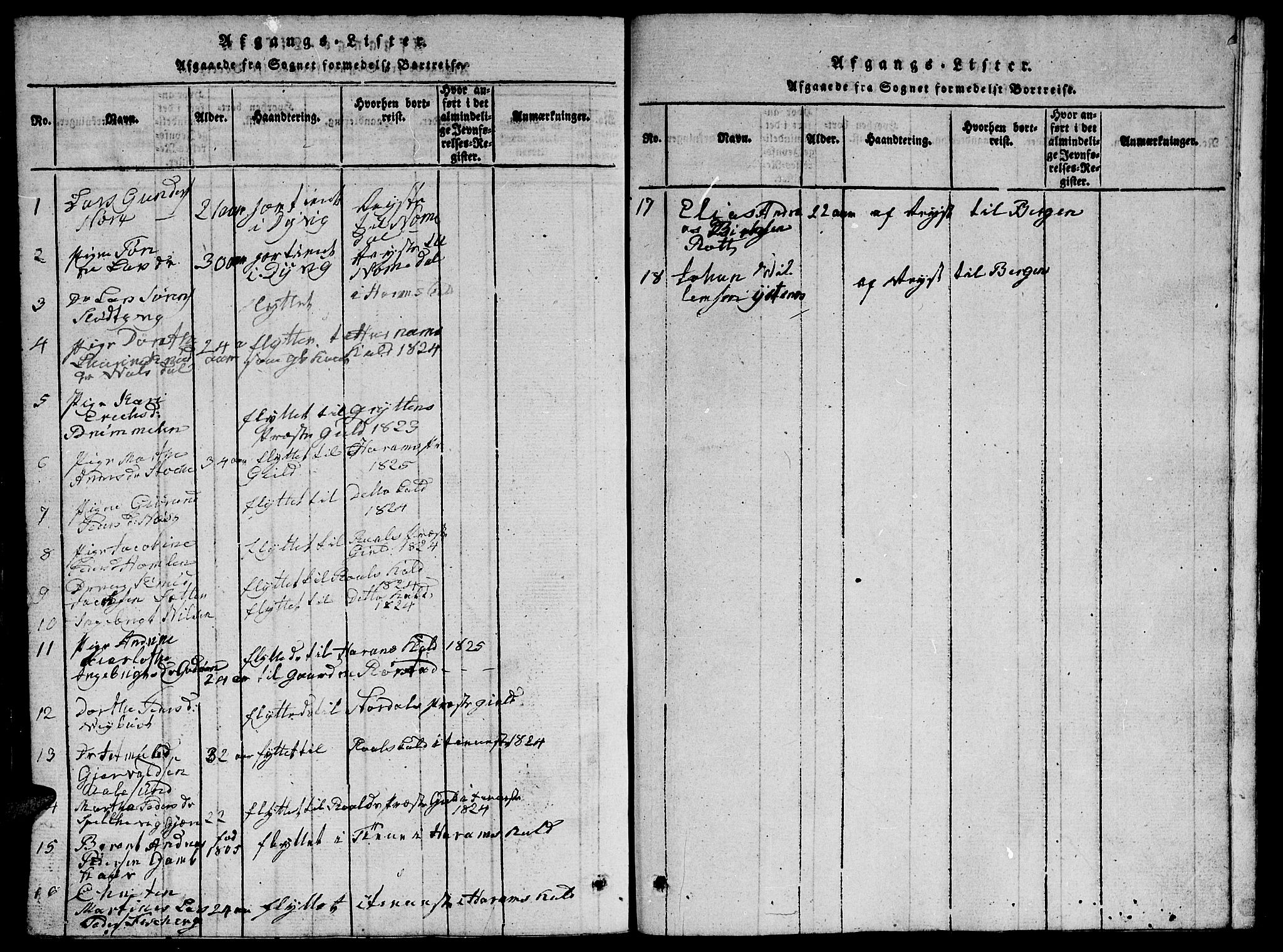 Ministerialprotokoller, klokkerbøker og fødselsregistre - Møre og Romsdal, SAT/A-1454/528/L0423: Klokkerbok nr. 528C04, 1816-1827