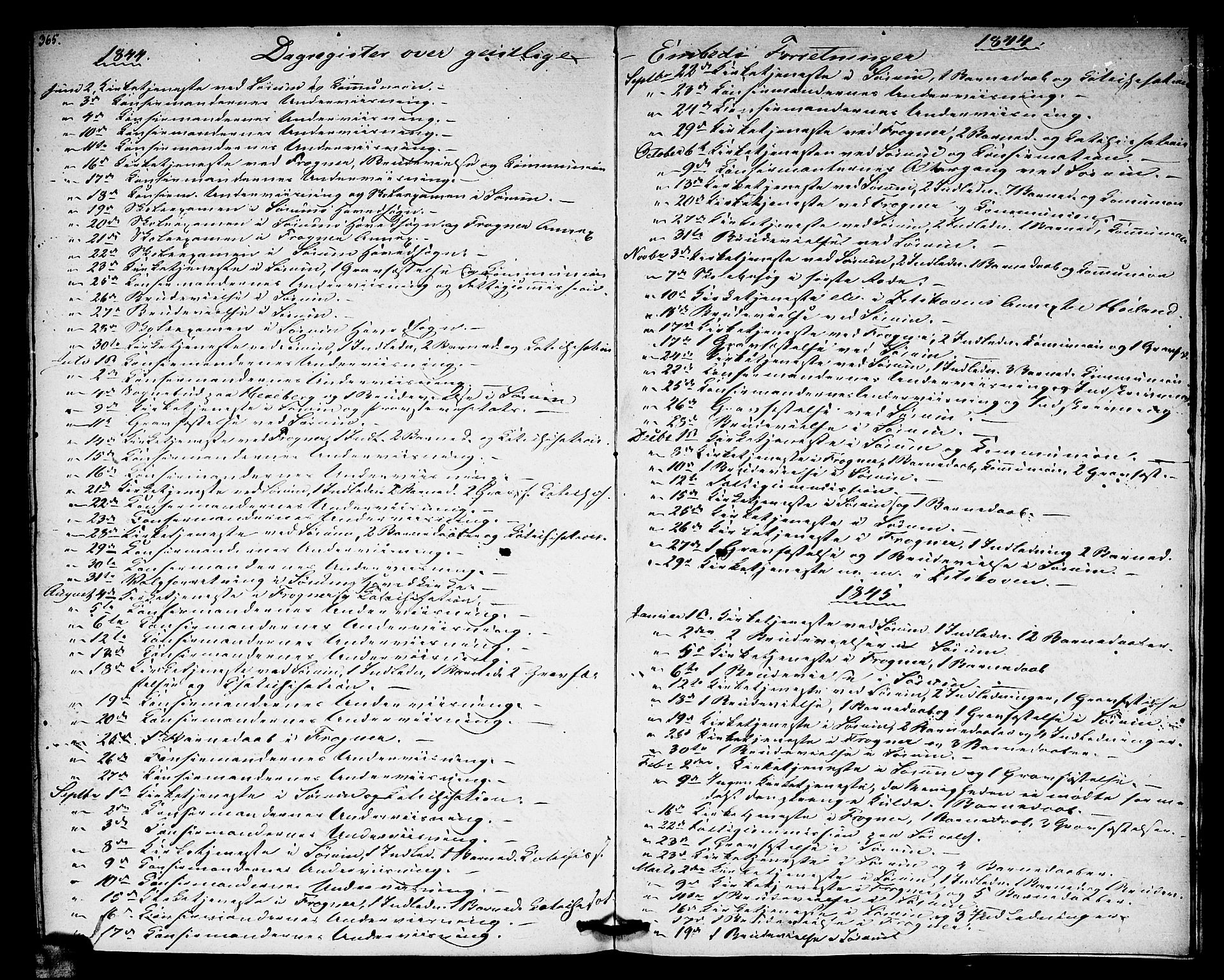 Sørum prestekontor Kirkebøker, AV/SAO-A-10303/F/Fa/L0004: Ministerialbok nr. I 4, 1829-1845, s. 365
