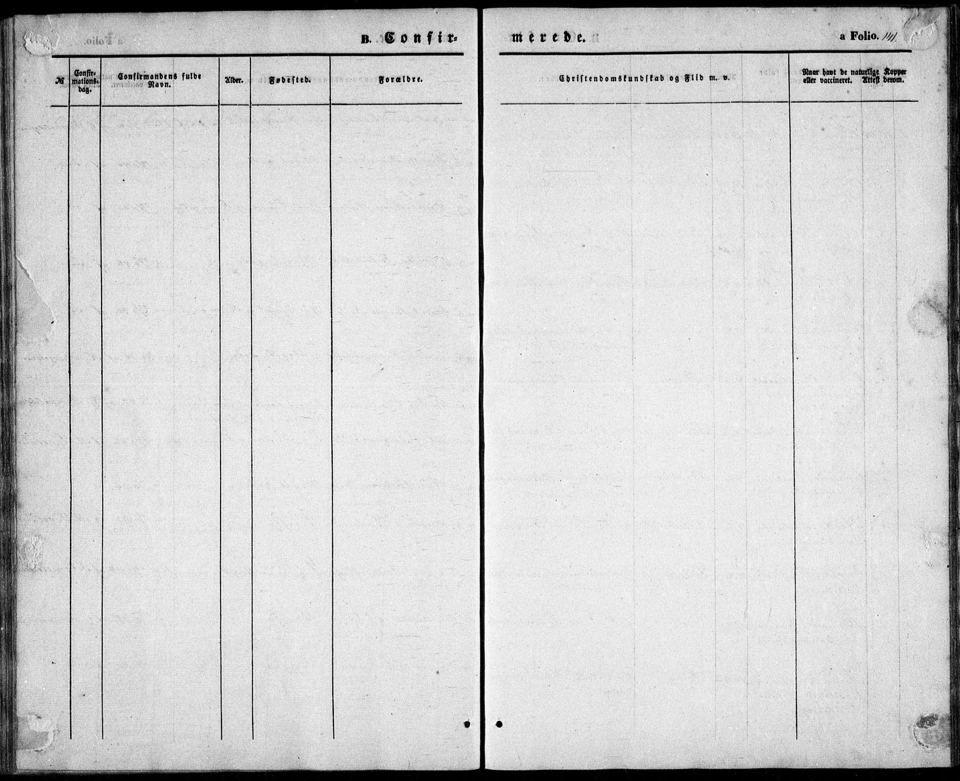 Vestre Moland sokneprestkontor, SAK/1111-0046/F/Fb/Fbb/L0003: Klokkerbok nr. B 3, 1851-1861, s. 141
