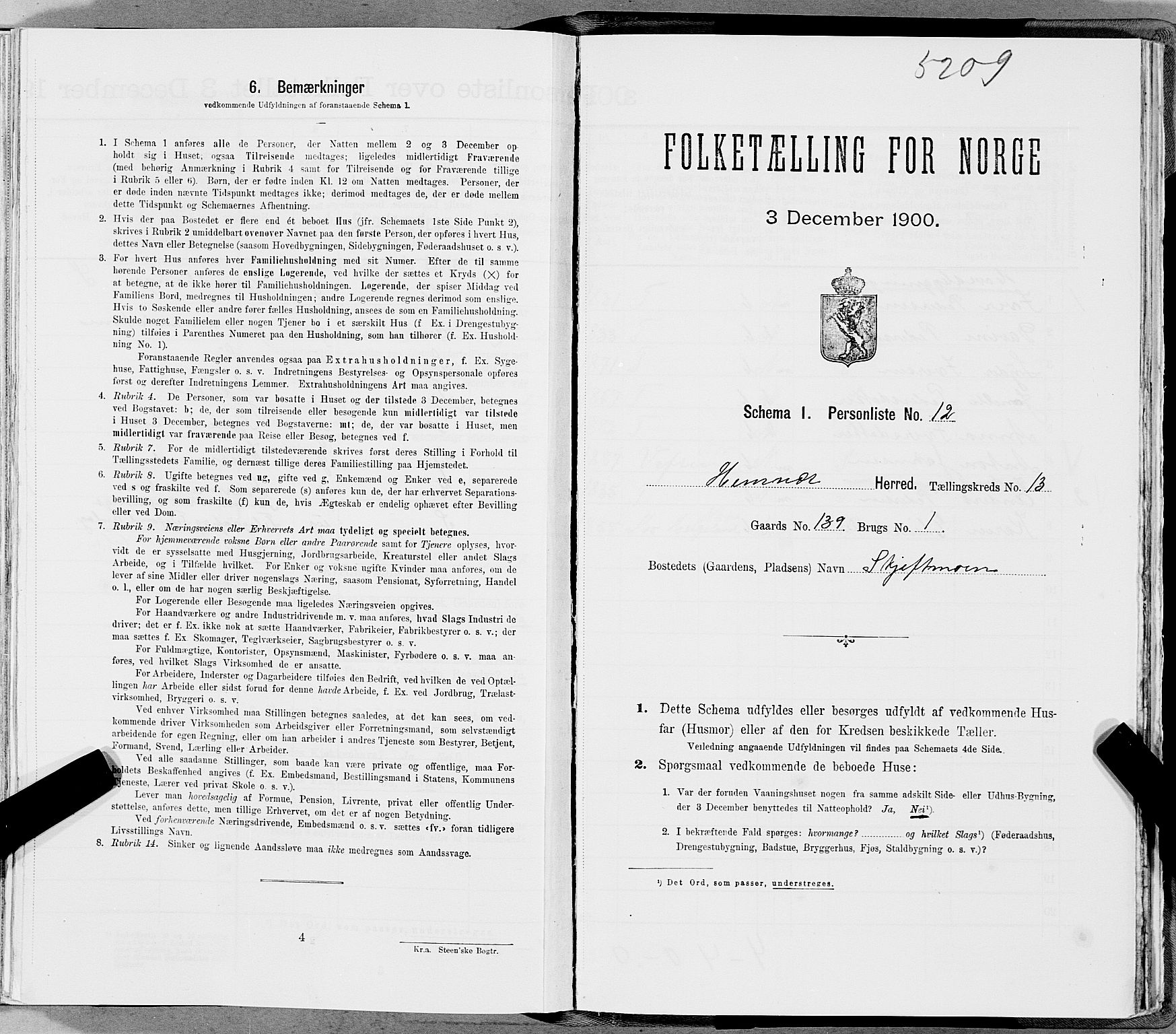 SAT, Folketelling 1900 for 1832 Hemnes herred, 1900, s. 2231