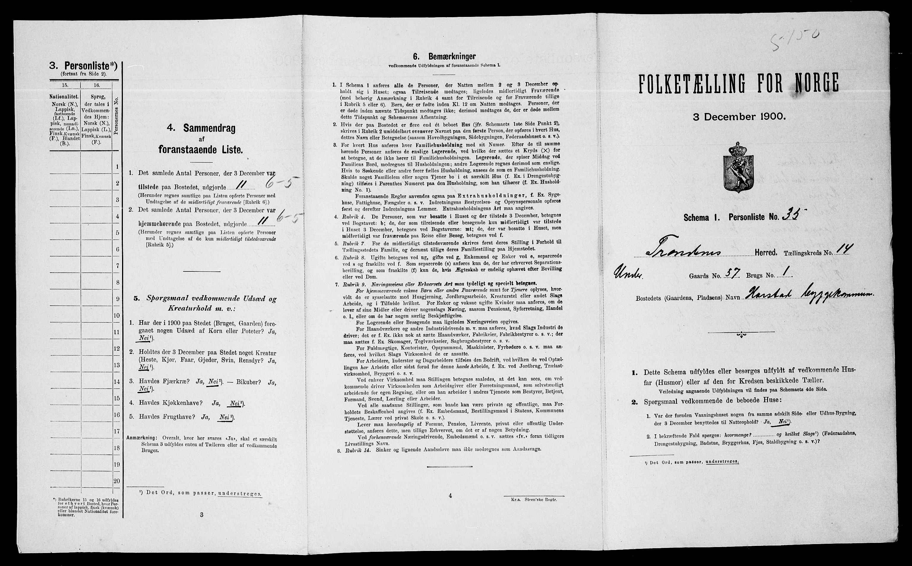 SATØ, Folketelling 1900 for 1914 Trondenes herred, 1900, s. 1520