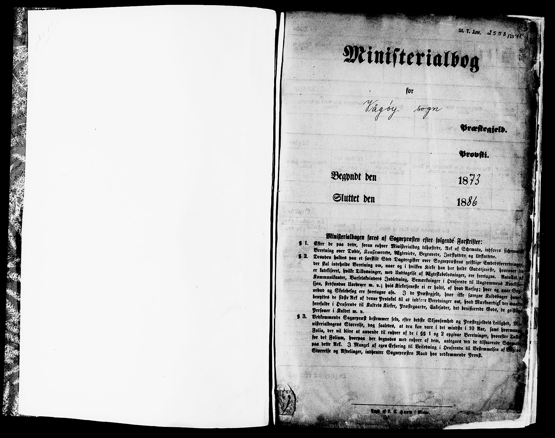 Ministerialprotokoller, klokkerbøker og fødselsregistre - Møre og Romsdal, SAT/A-1454/565/L0749: Ministerialbok nr. 565A03, 1871-1886, s. 1