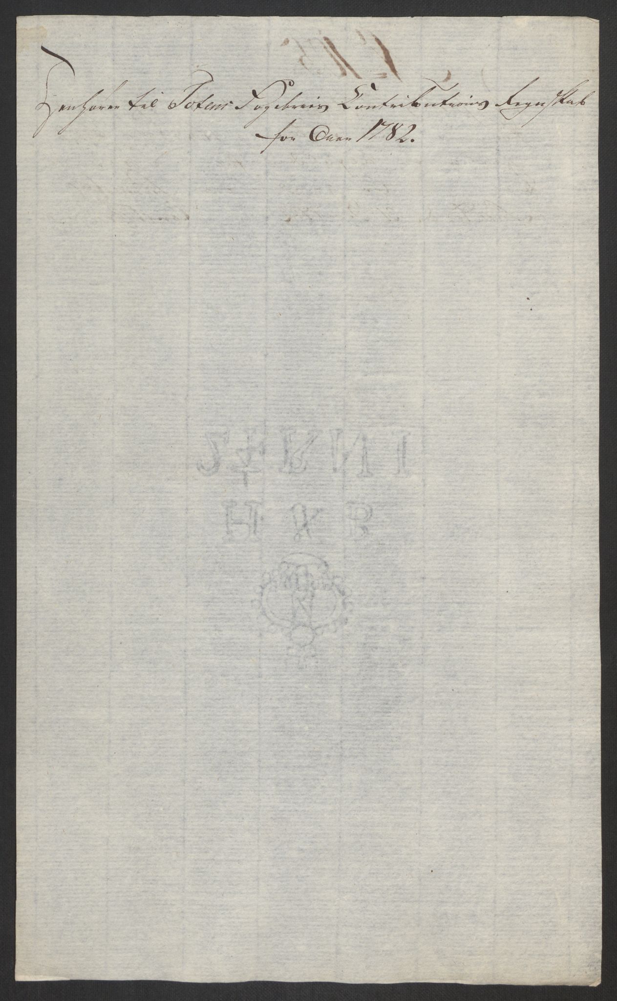 Rentekammeret inntil 1814, Reviderte regnskaper, Fogderegnskap, RA/EA-4092/R19/L1369: Fogderegnskap Toten, Hadeland og Vardal, 1782, s. 322