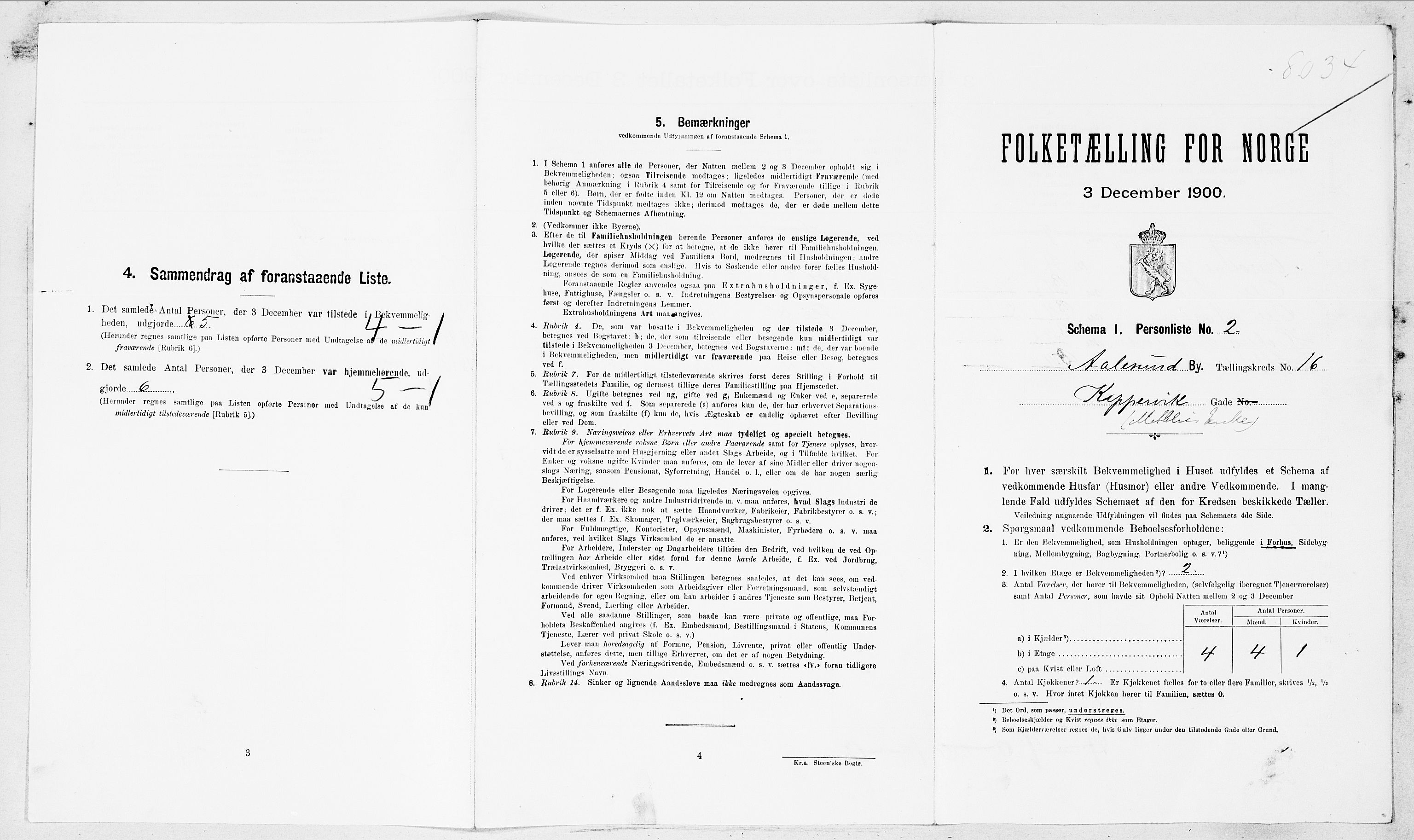 SAT, Folketelling 1900 for 1501 Ålesund kjøpstad, 1900, s. 3870
