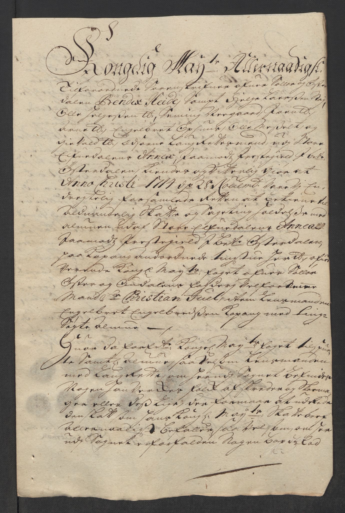 Rentekammeret inntil 1814, Reviderte regnskaper, Fogderegnskap, AV/RA-EA-4092/R13/L0852: Fogderegnskap Solør, Odal og Østerdal, 1714, s. 351