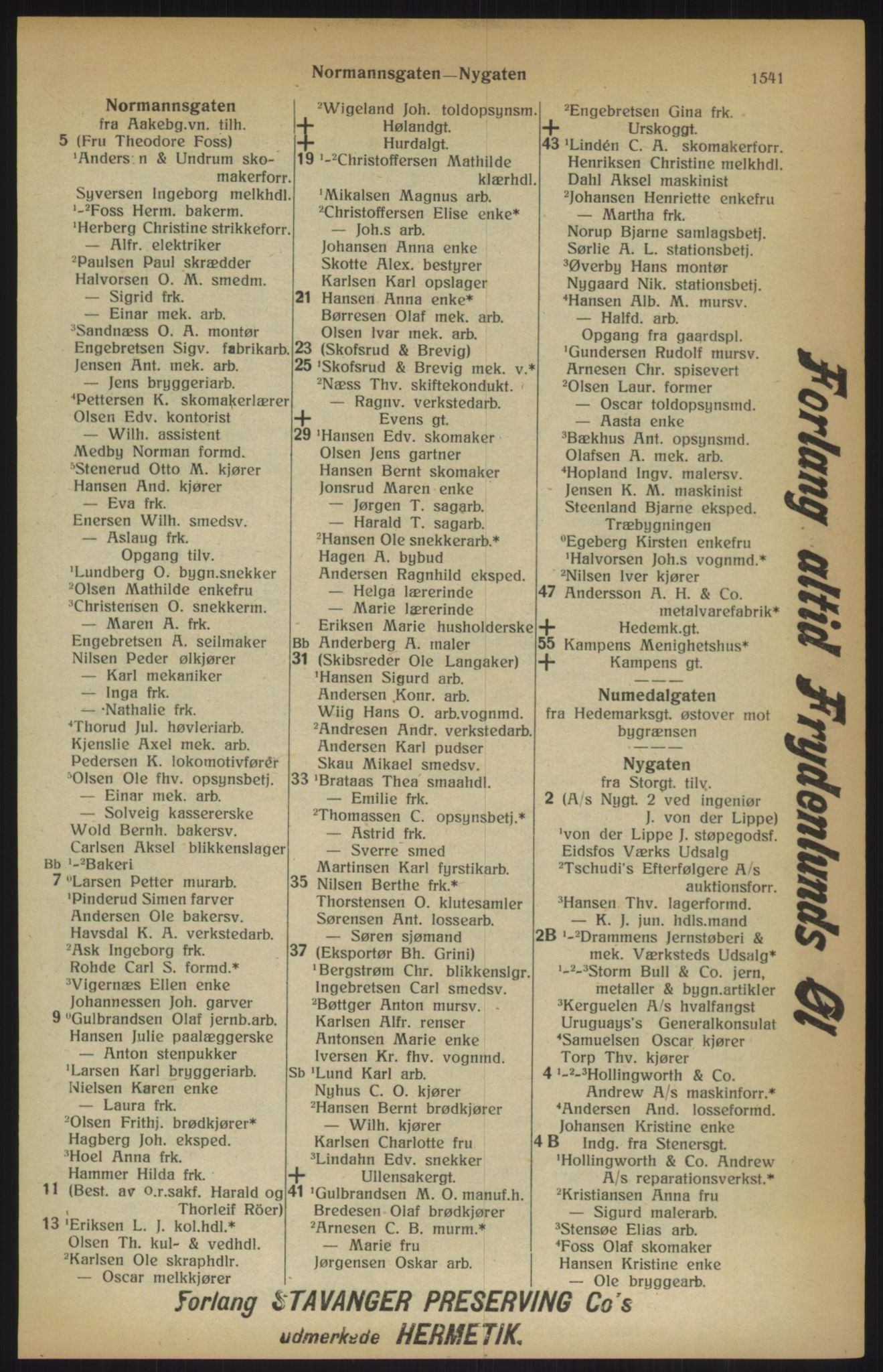 Kristiania/Oslo adressebok, PUBL/-, 1915, s. 1541