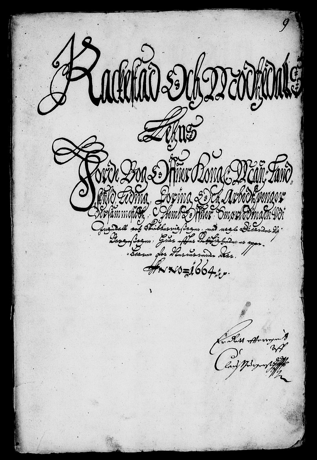 Rentekammeret inntil 1814, Reviderte regnskaper, Lensregnskaper, AV/RA-EA-5023/R/Rb/Rbd/L0009: Maria kirke prosti gods og Rakkestad len, 1664-1665