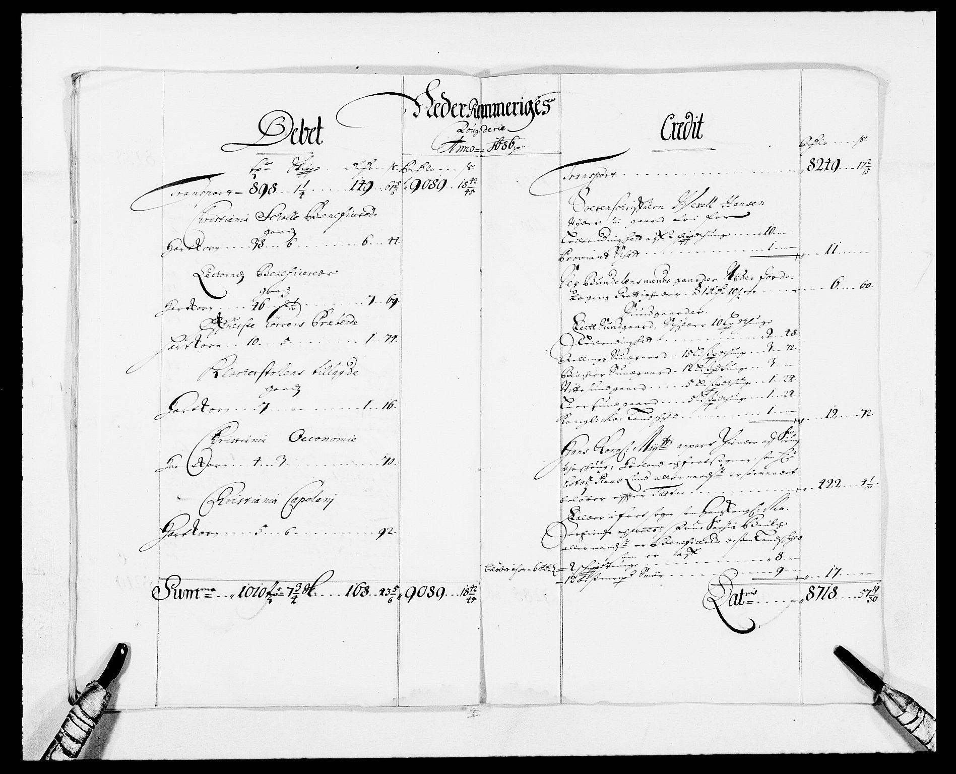 Rentekammeret inntil 1814, Reviderte regnskaper, Fogderegnskap, AV/RA-EA-4092/R11/L0572: Fogderegnskap Nedre Romerike, 1686-1687, s. 9