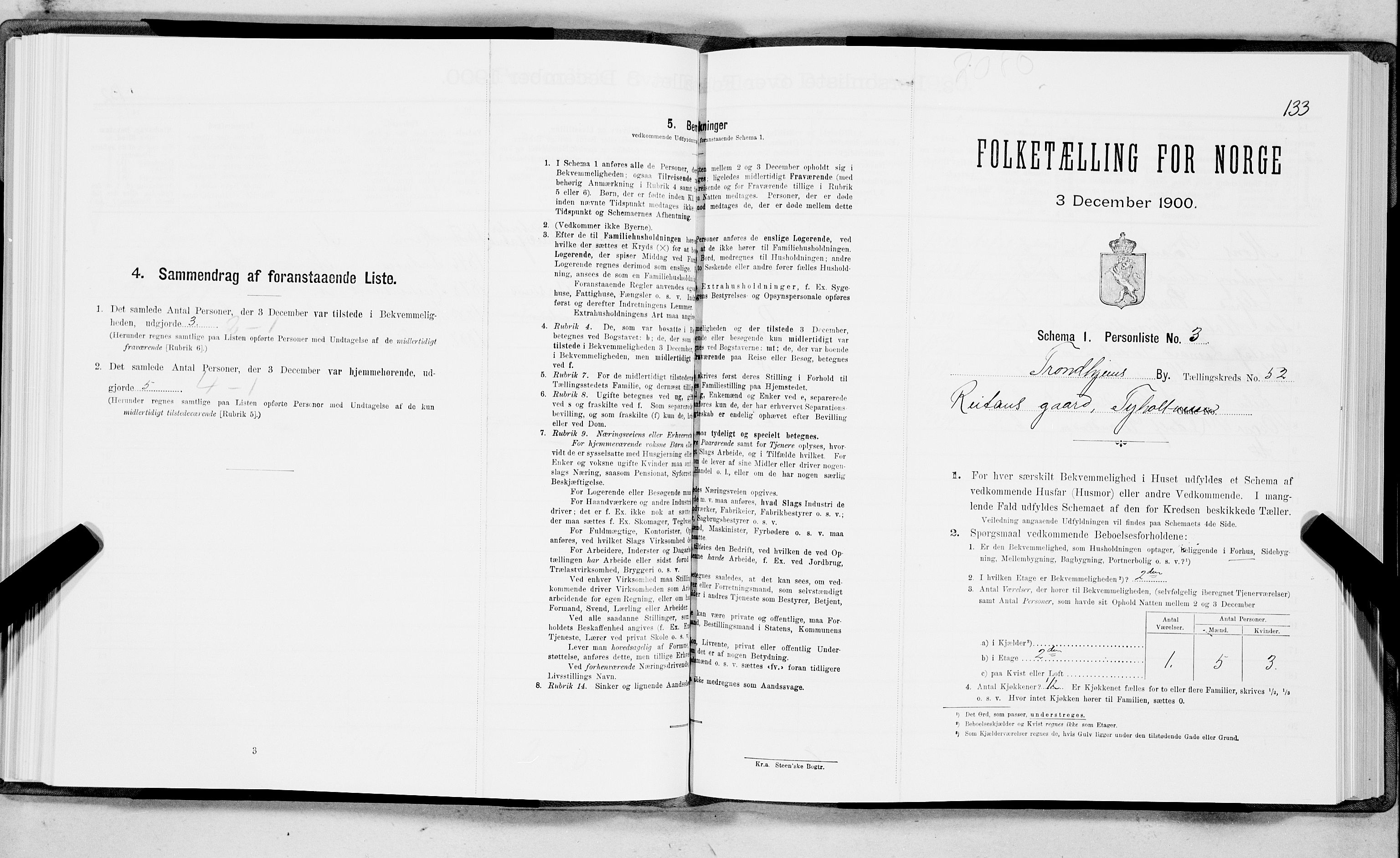 SAT, Folketelling 1900 for 1601 Trondheim kjøpstad, 1900, s. 8852