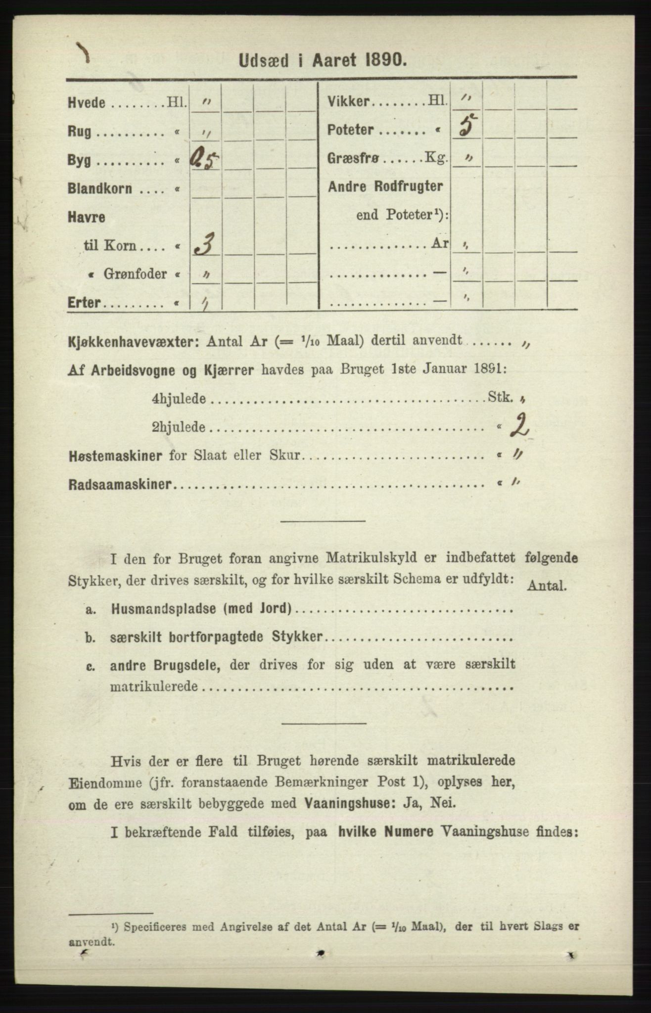 RA, Folketelling 1891 for 1041 Vanse herred, 1891, s. 8966