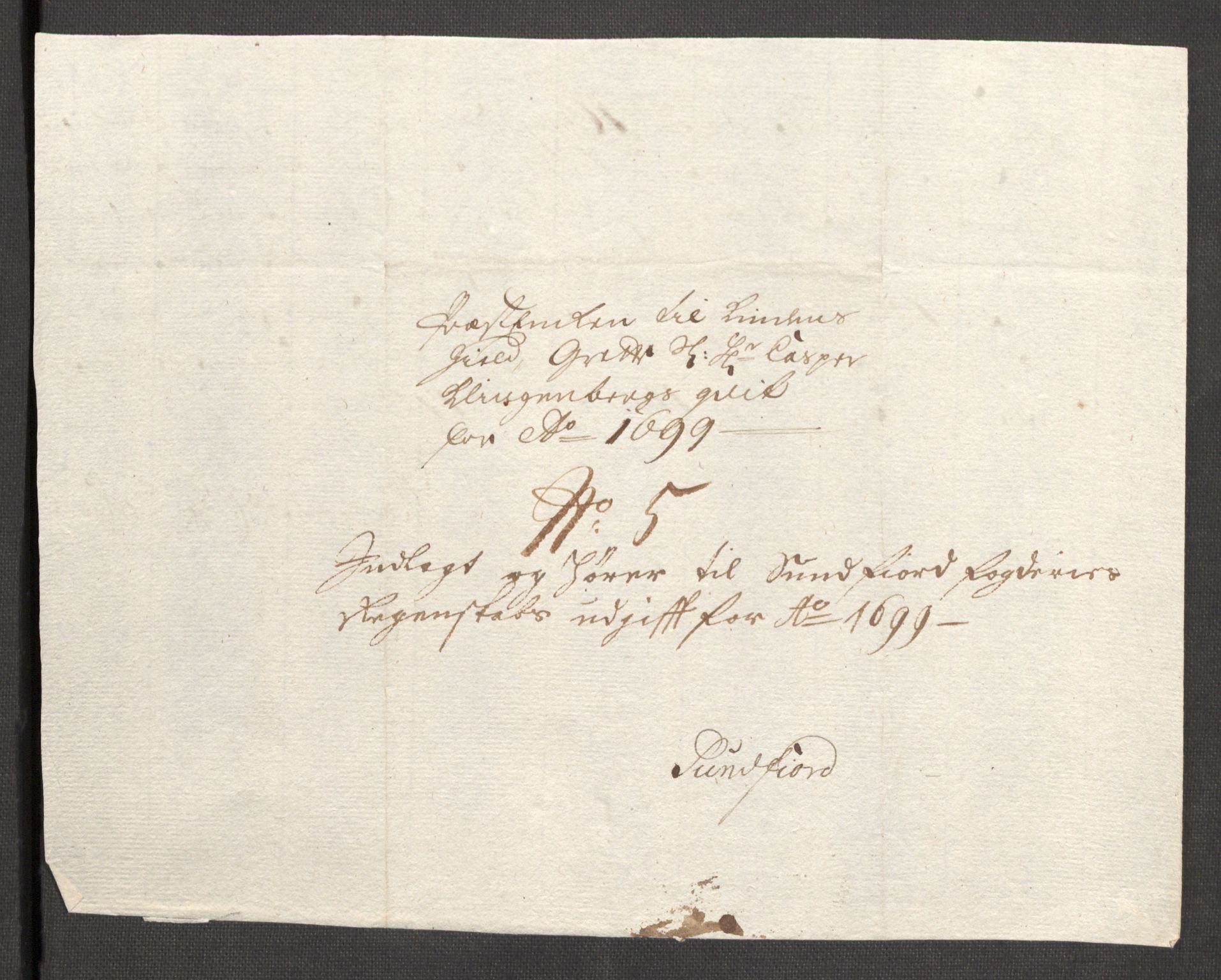 Rentekammeret inntil 1814, Reviderte regnskaper, Fogderegnskap, RA/EA-4092/R53/L3424: Fogderegnskap Sunn- og Nordfjord, 1699, s. 341