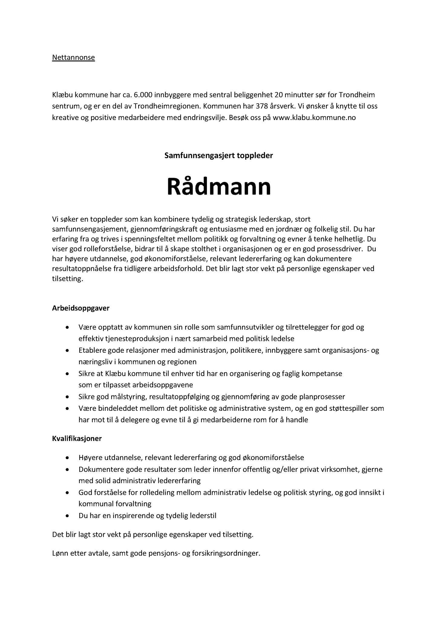 Klæbu Kommune, TRKO/KK/01-KS/L008: Kommunestyret - Møtedokumenter, 2015, s. 263