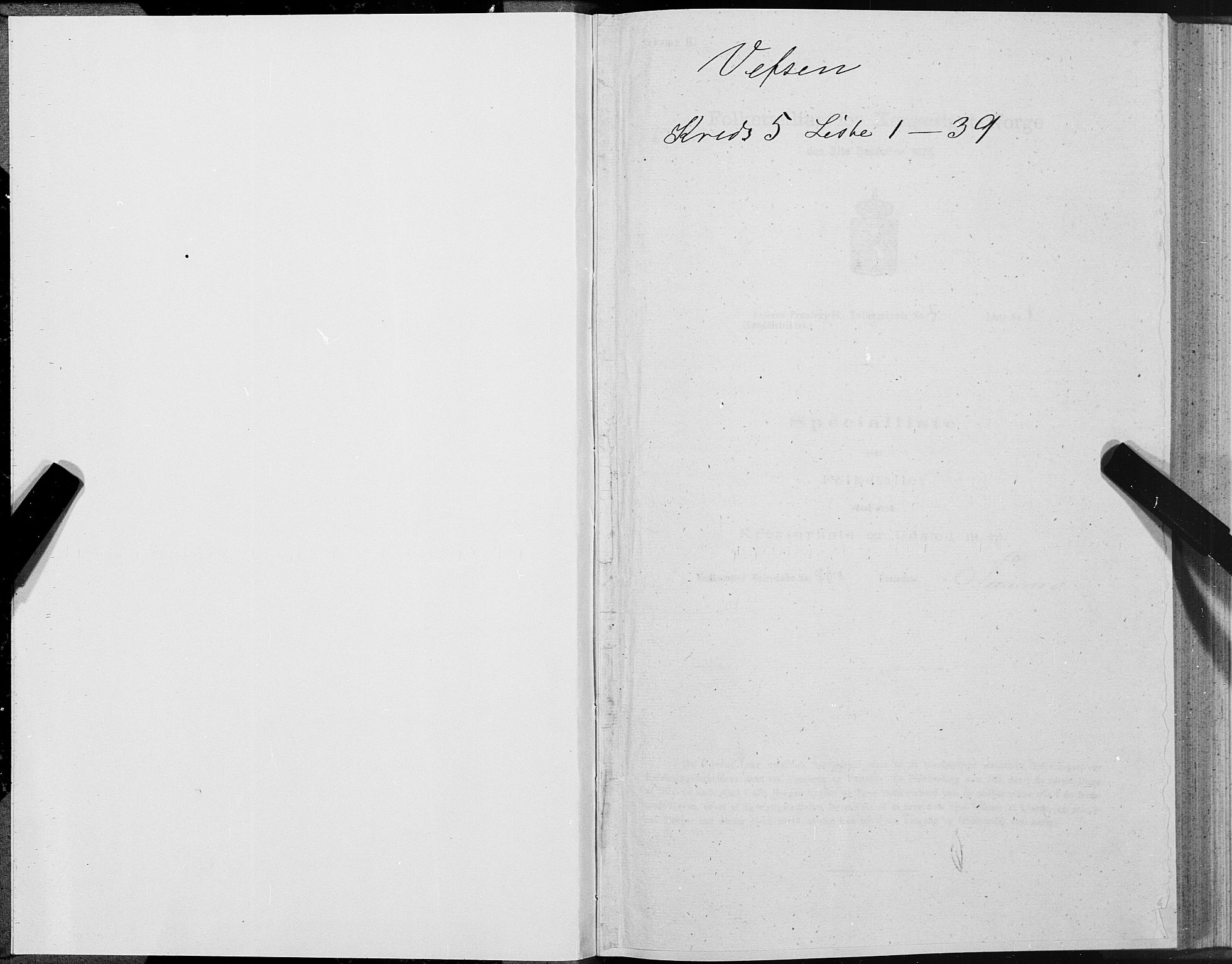 SAT, Folketelling 1875 for 1824L Vefsn prestegjeld, Vefsn sokn, 1875