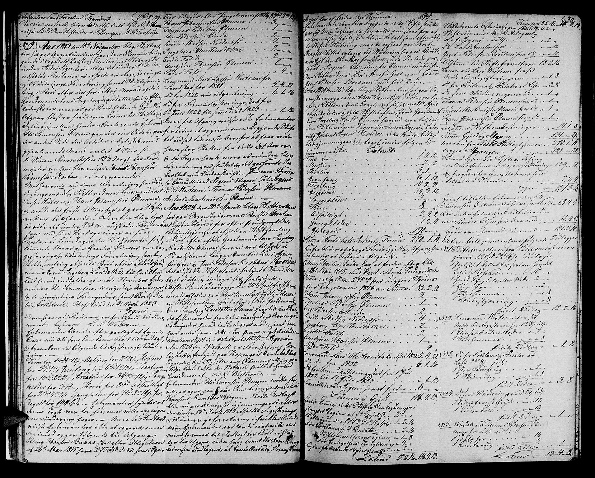 Indre Sogn tingrett, AV/SAB-A-3301/1/H/Ha/L0014a: Skifteprotokoll 14a, 1824-1826, s. 29b-30a