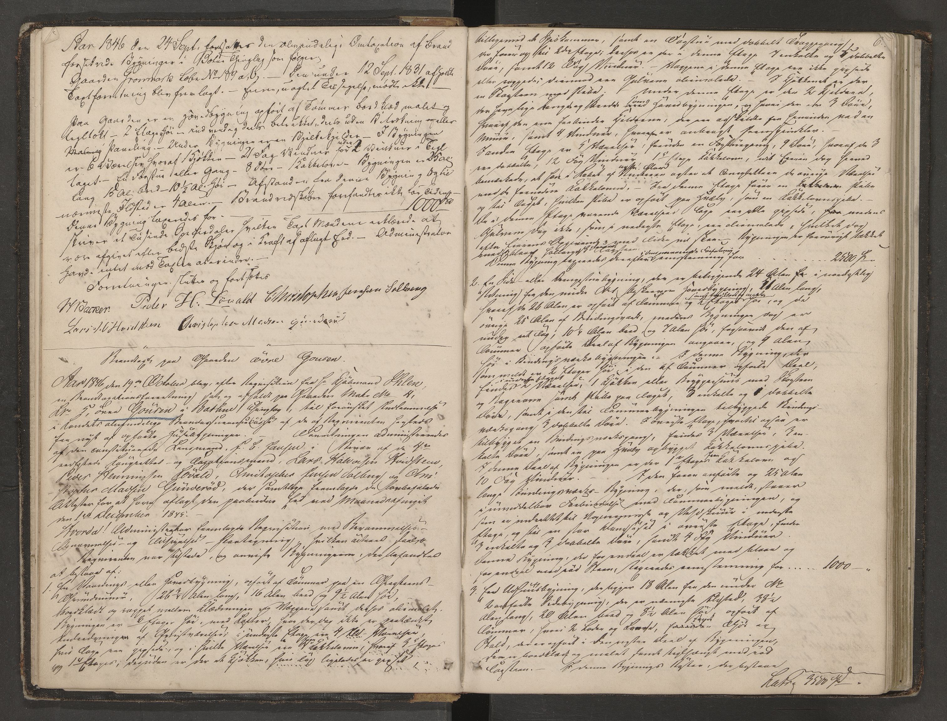 Botne lensmannskontor, AV/SAKO-A-534/Y/Yf/Yfa/L0001: Branntakstprotokoll, 1846-1869